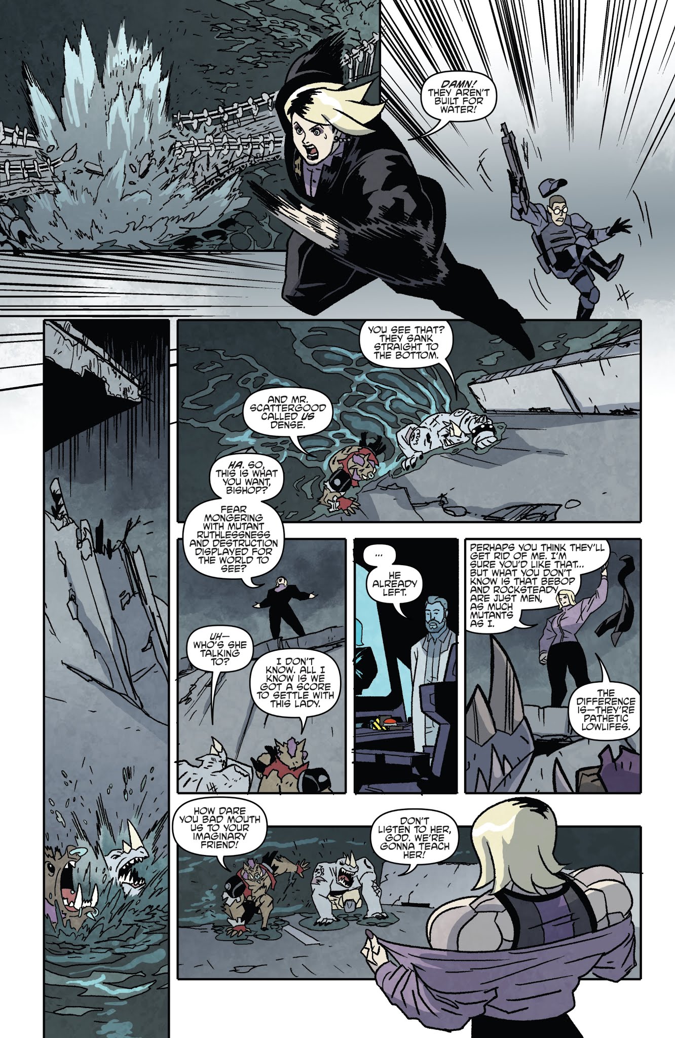Read online Teenage Mutant Ninja Turtles: Bebop & Rocksteady Hit the Road comic -  Issue #5 - 13