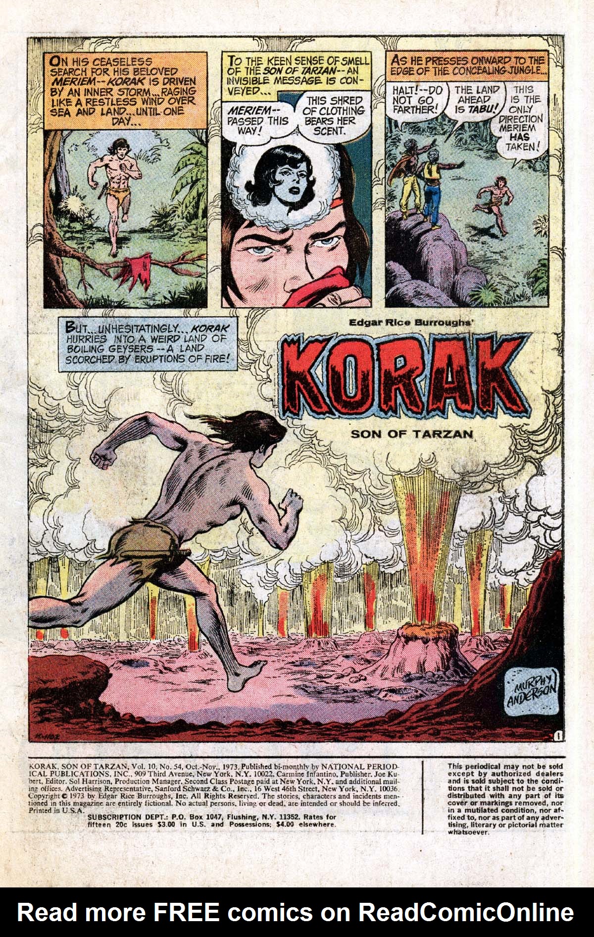 Read online Korak, Son of Tarzan (1972) comic -  Issue #54 - 2