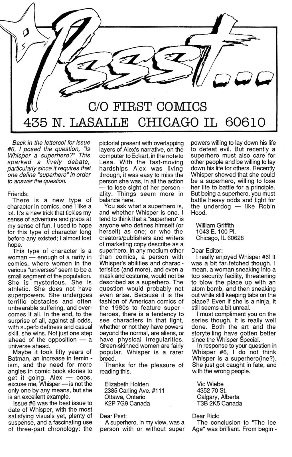 Read online Whisper (1986) comic -  Issue #8 - 30