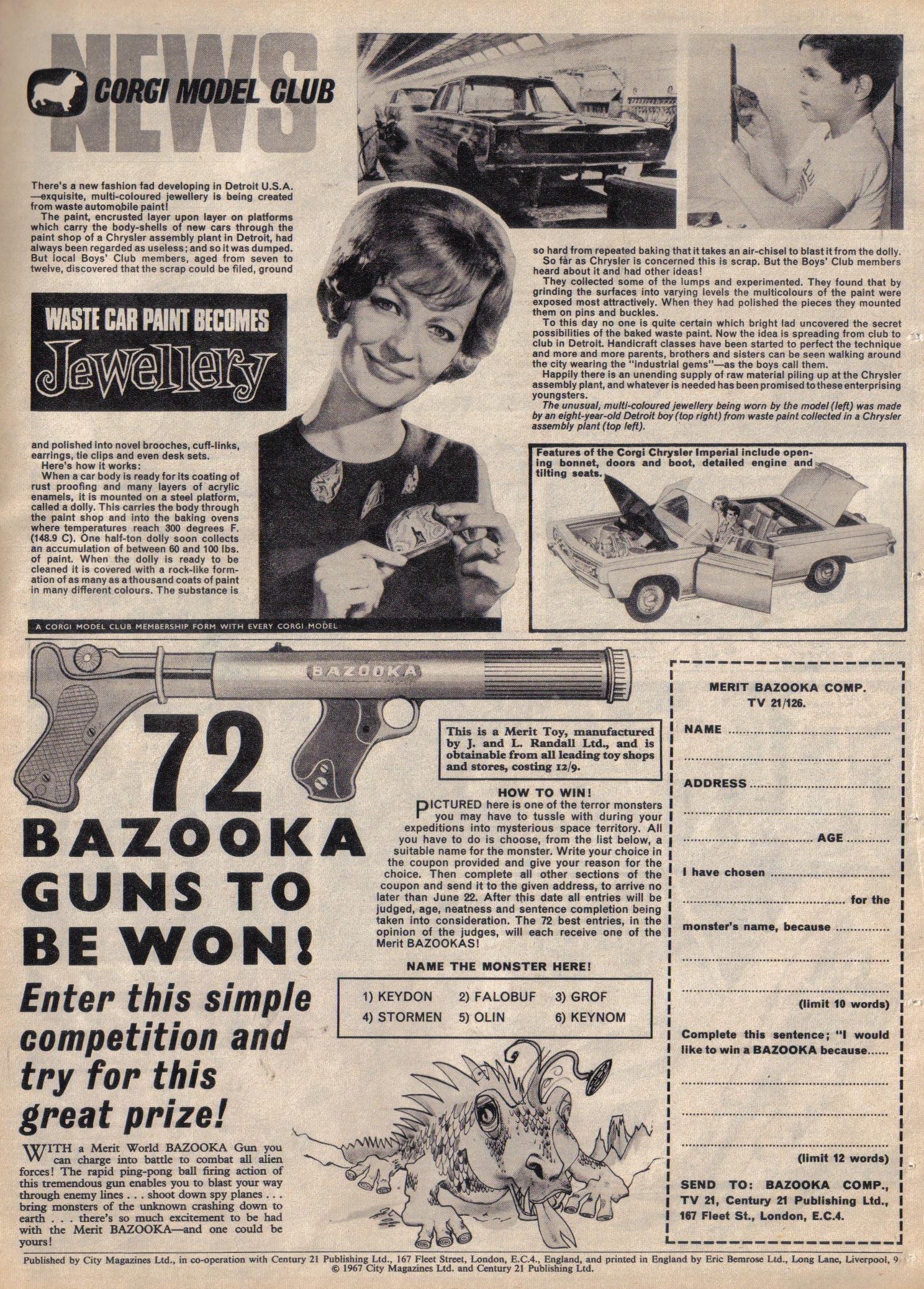 Read online TV Century 21 (TV 21) comic -  Issue #126 - 18