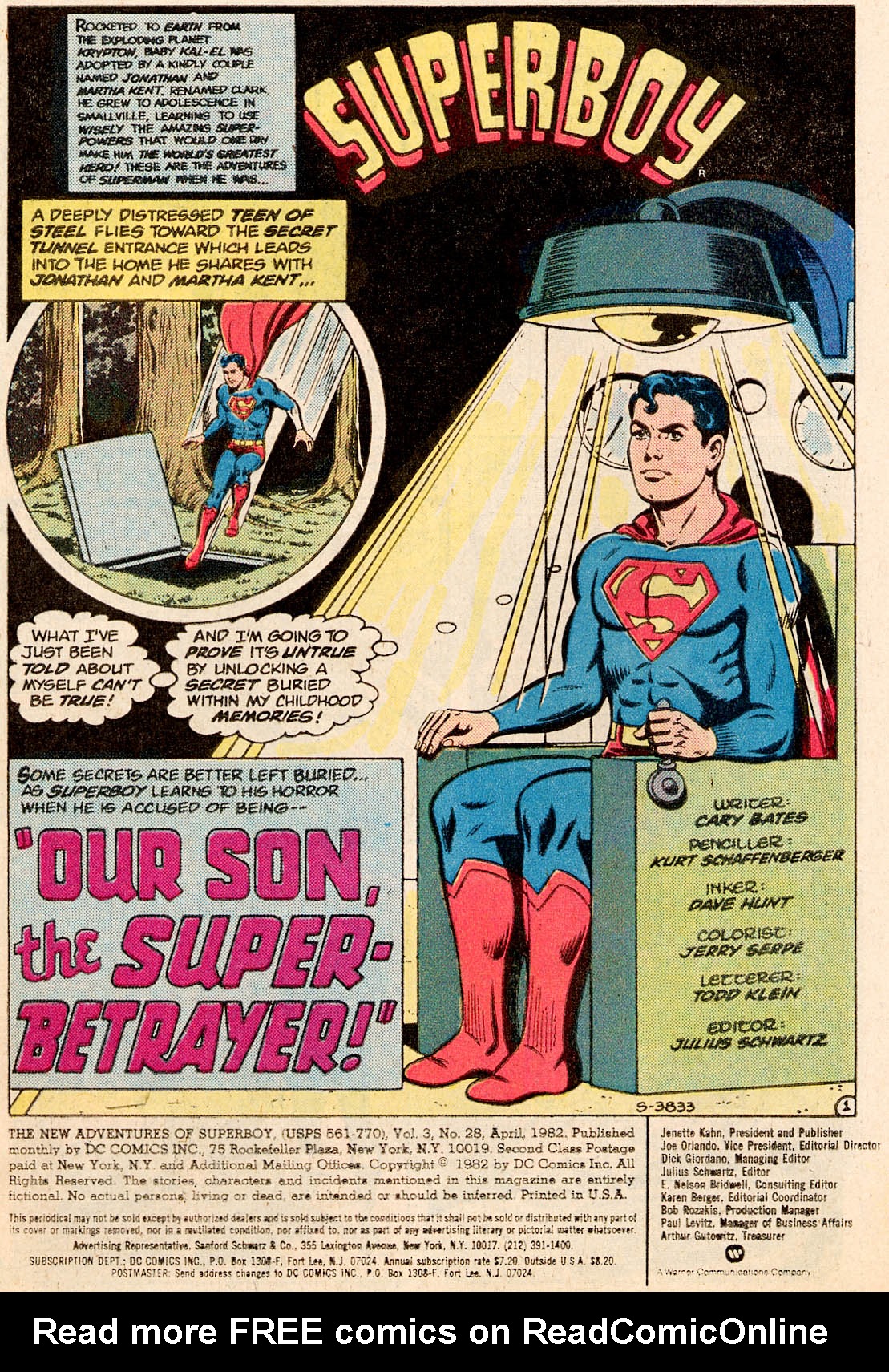 The New Adventures of Superboy 28 Page 1