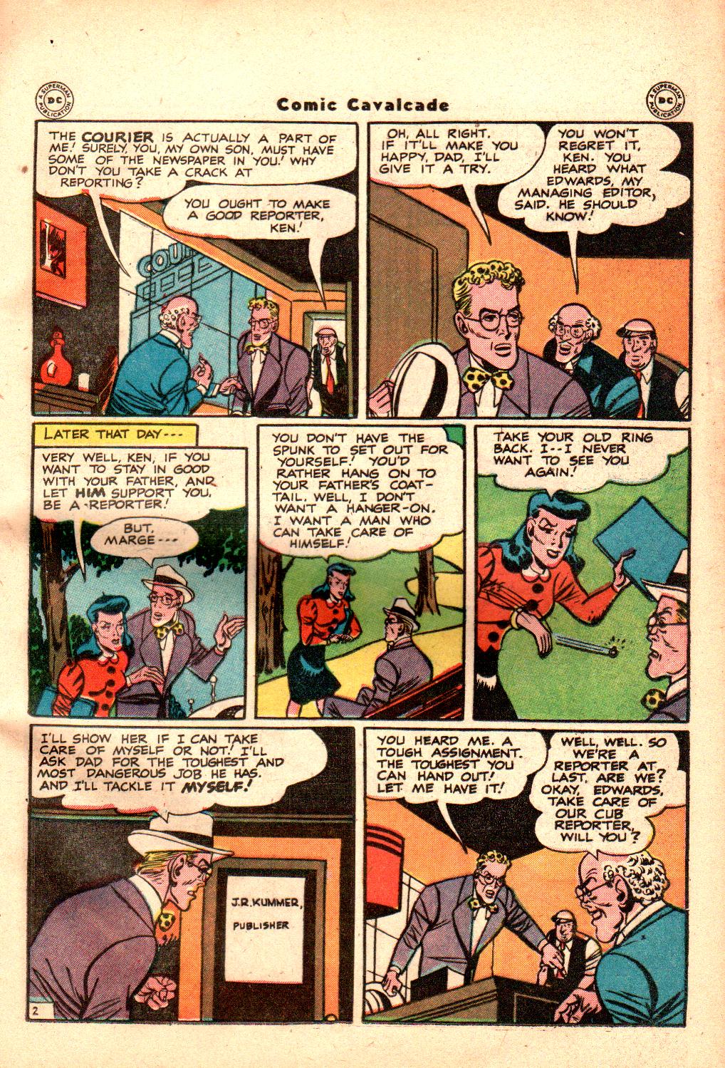 Read online Comic Cavalcade comic -  Issue #21 - 31