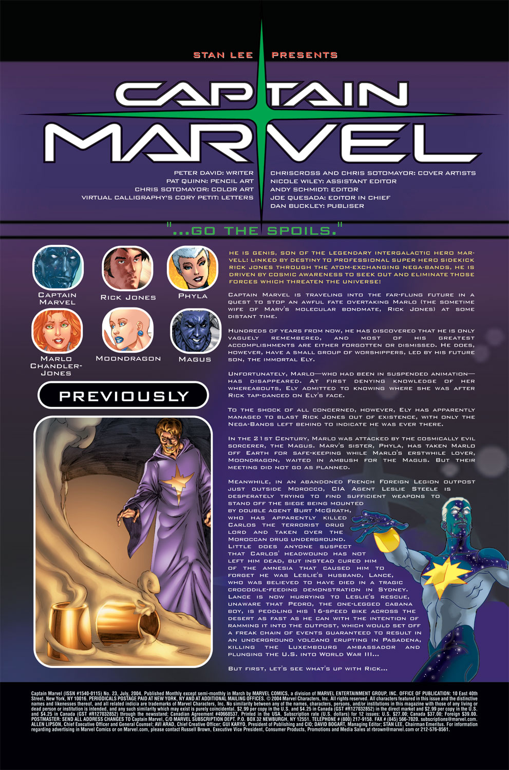 Read online Captain Marvel (2002) comic -  Issue #23 - 2