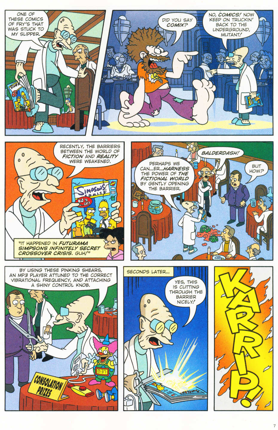 Read online The Simpsons/Futurama Crossover Crisis II comic -  Issue #1 - 8