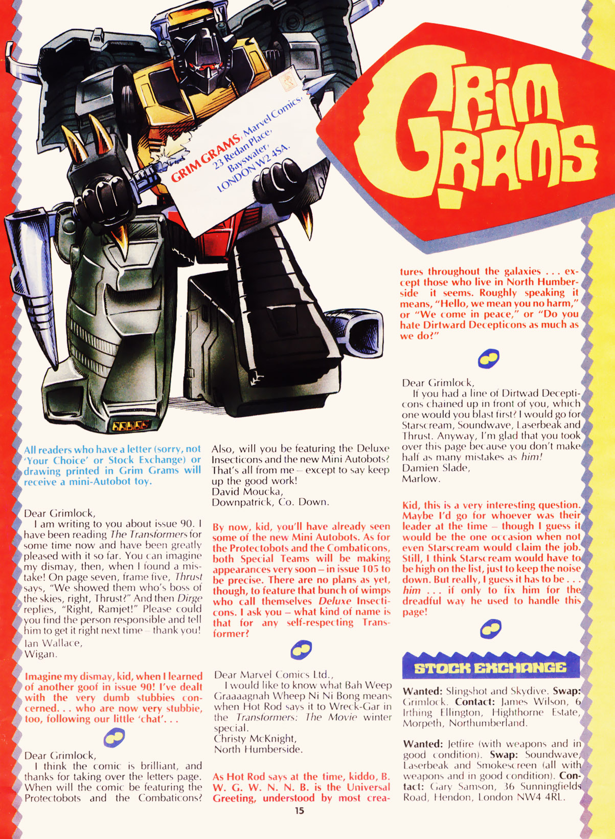 Read online The Transformers (UK) comic -  Issue #102 - 14