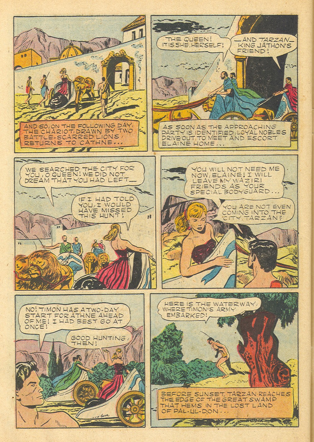 Read online Tarzan (1948) comic -  Issue #45 - 34