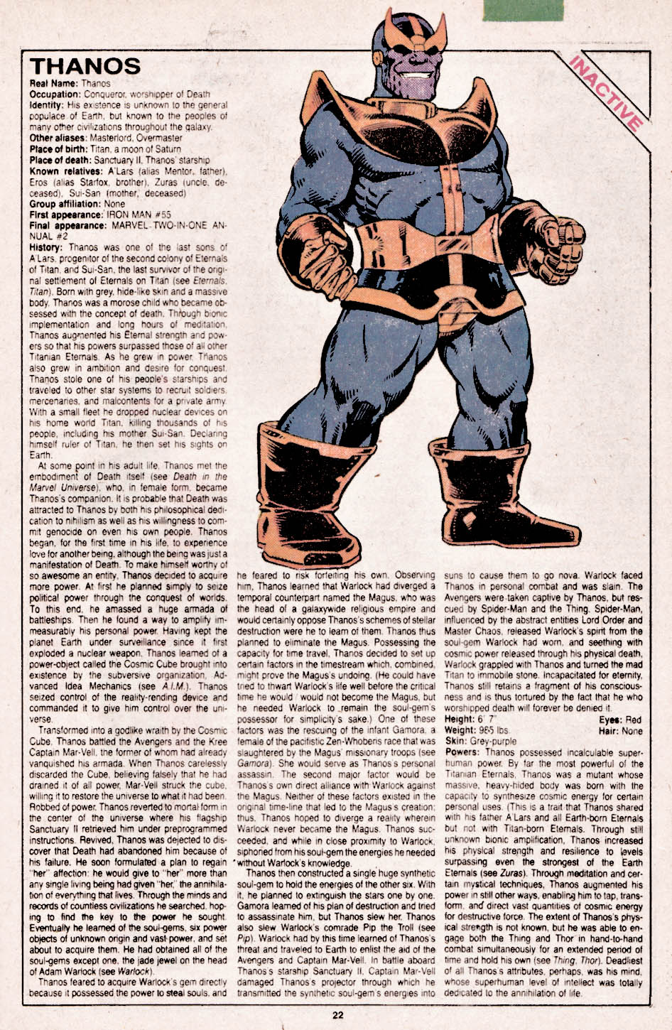 The Official Handbook of the Marvel Universe issue 14 - Page 23
