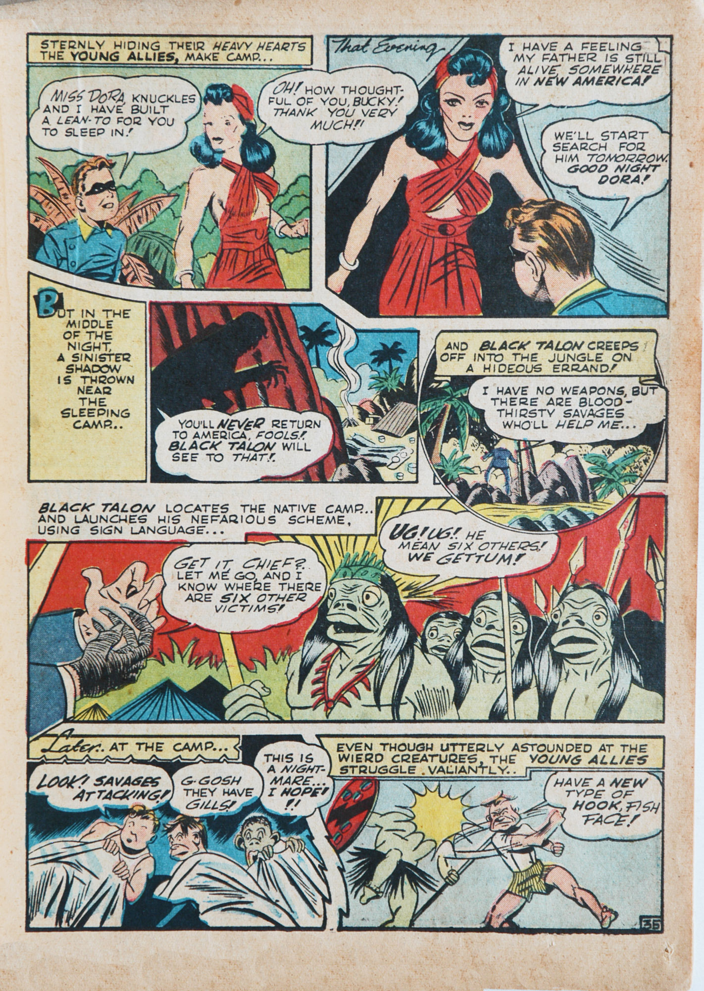 Read online Young Allies Comics comic -  Issue #2 - 36