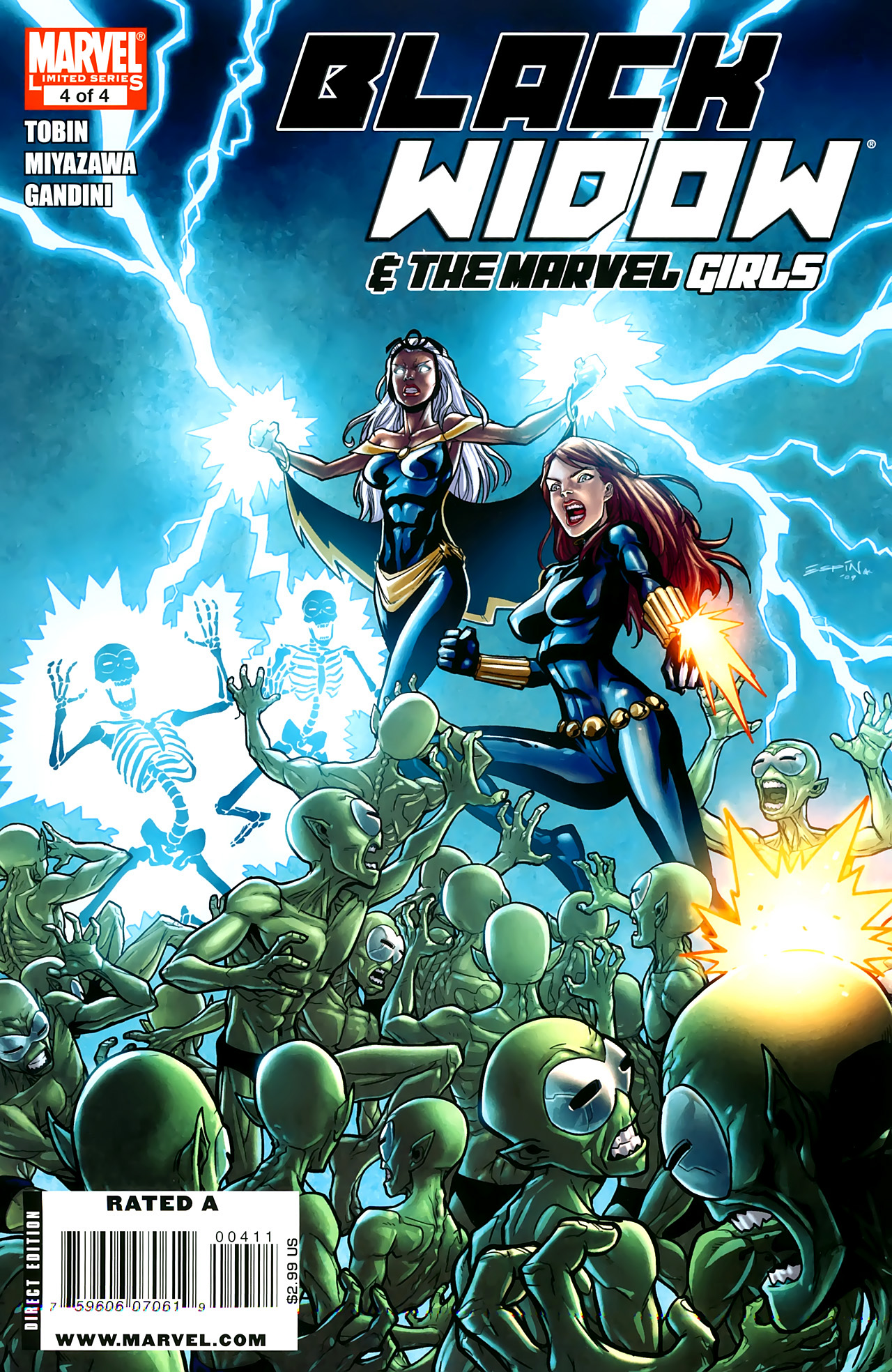 Read online Black Widow & The Marvel Girls comic -  Issue #4 - 1