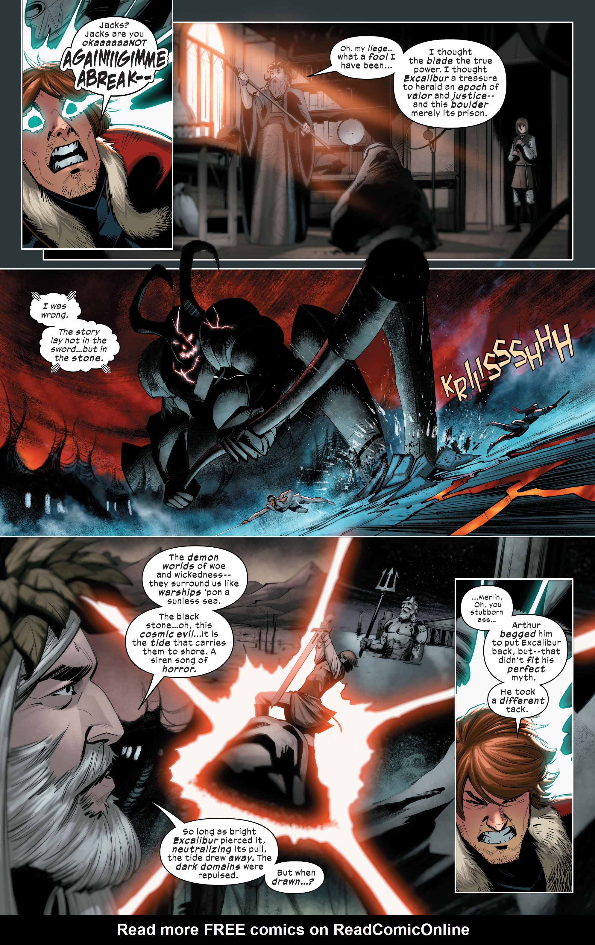 Read online Death of Doctor Strange: One-Shots comic -  Issue # X-Men - Black Knight - 21
