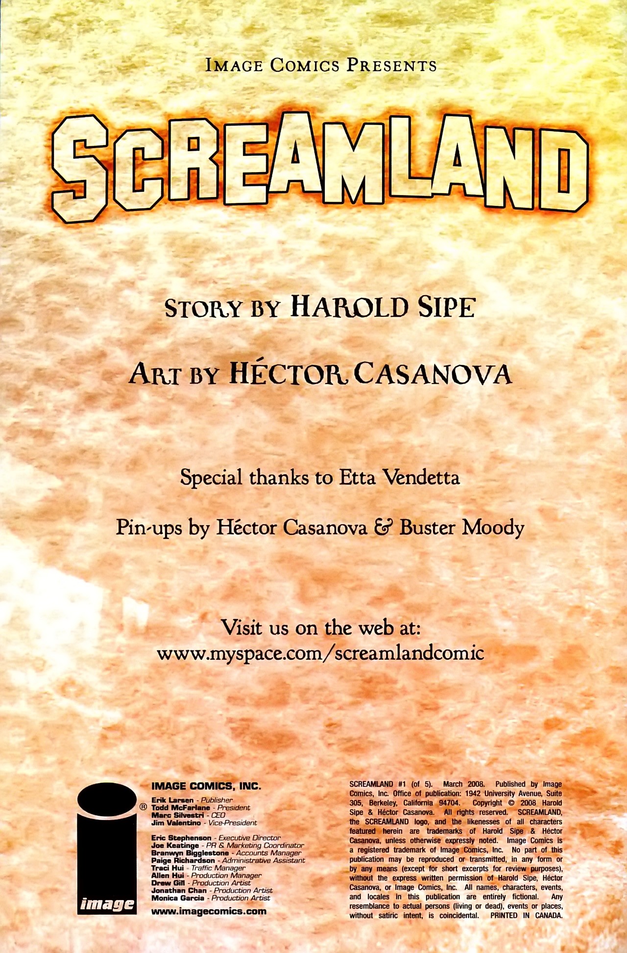 Read online Screamland comic -  Issue #1 - 2