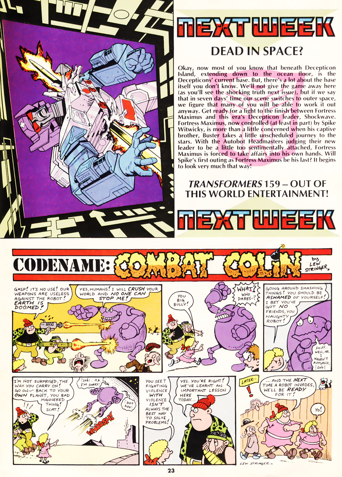 Read online The Transformers (UK) comic -  Issue #158 - 16