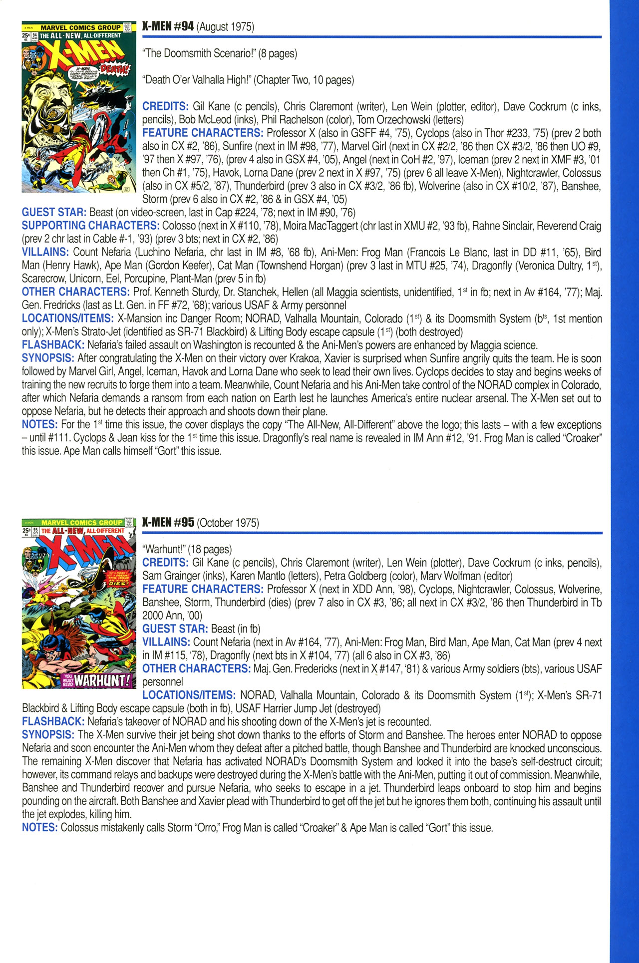 Read online Official Index to the Marvel Universe comic -  Issue #2 - 59