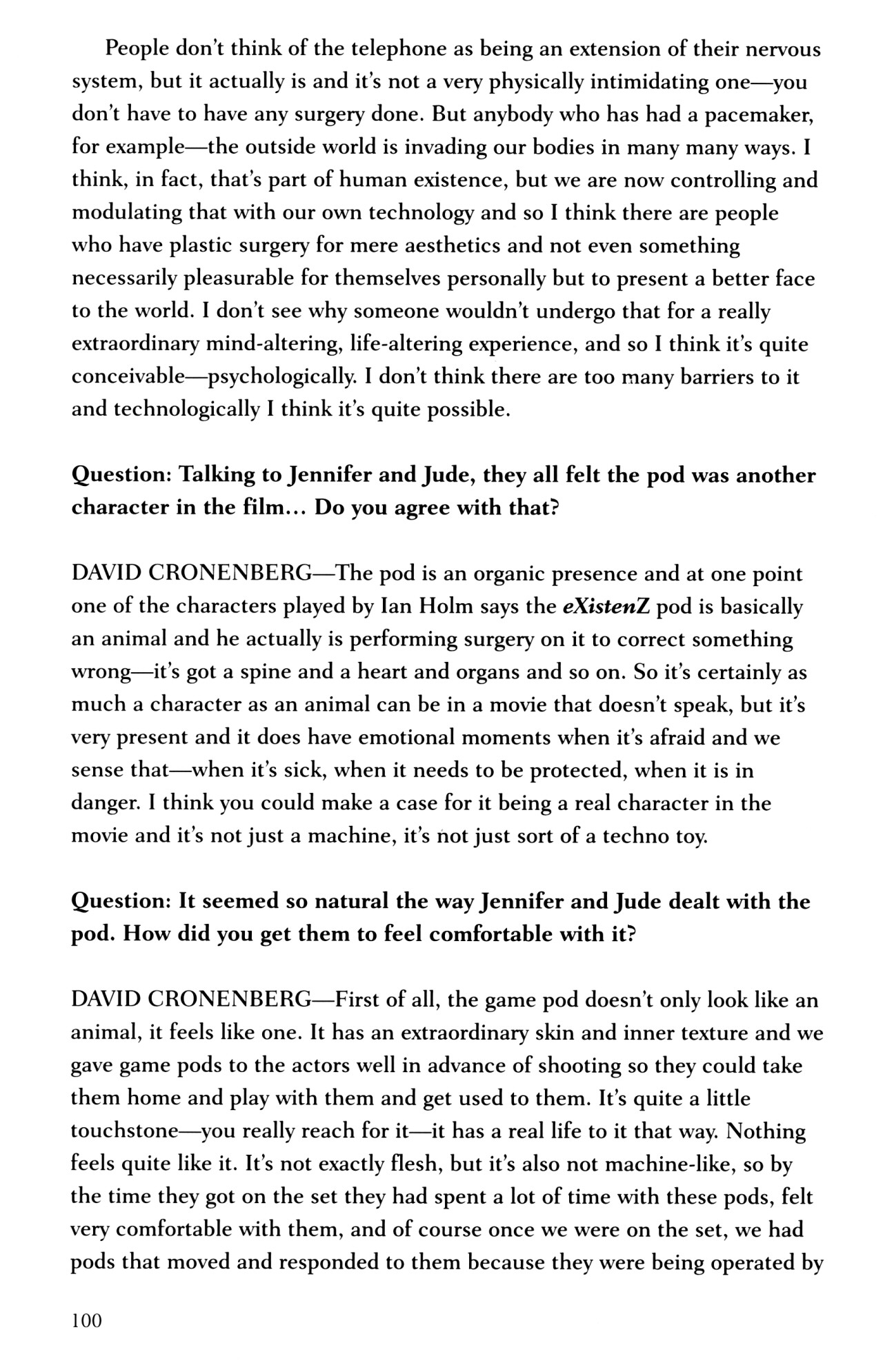 Read online eXistenZ comic -  Issue # TPB - 103