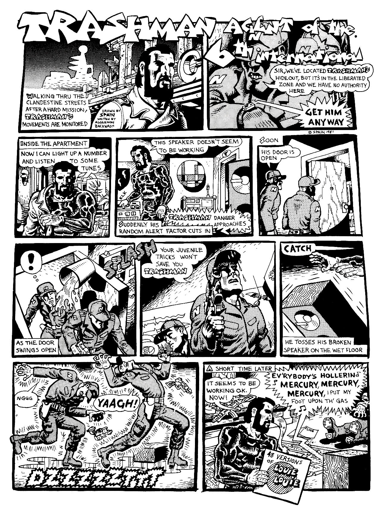 Read online Trashman Lives! comic -  Issue # TPB - 128