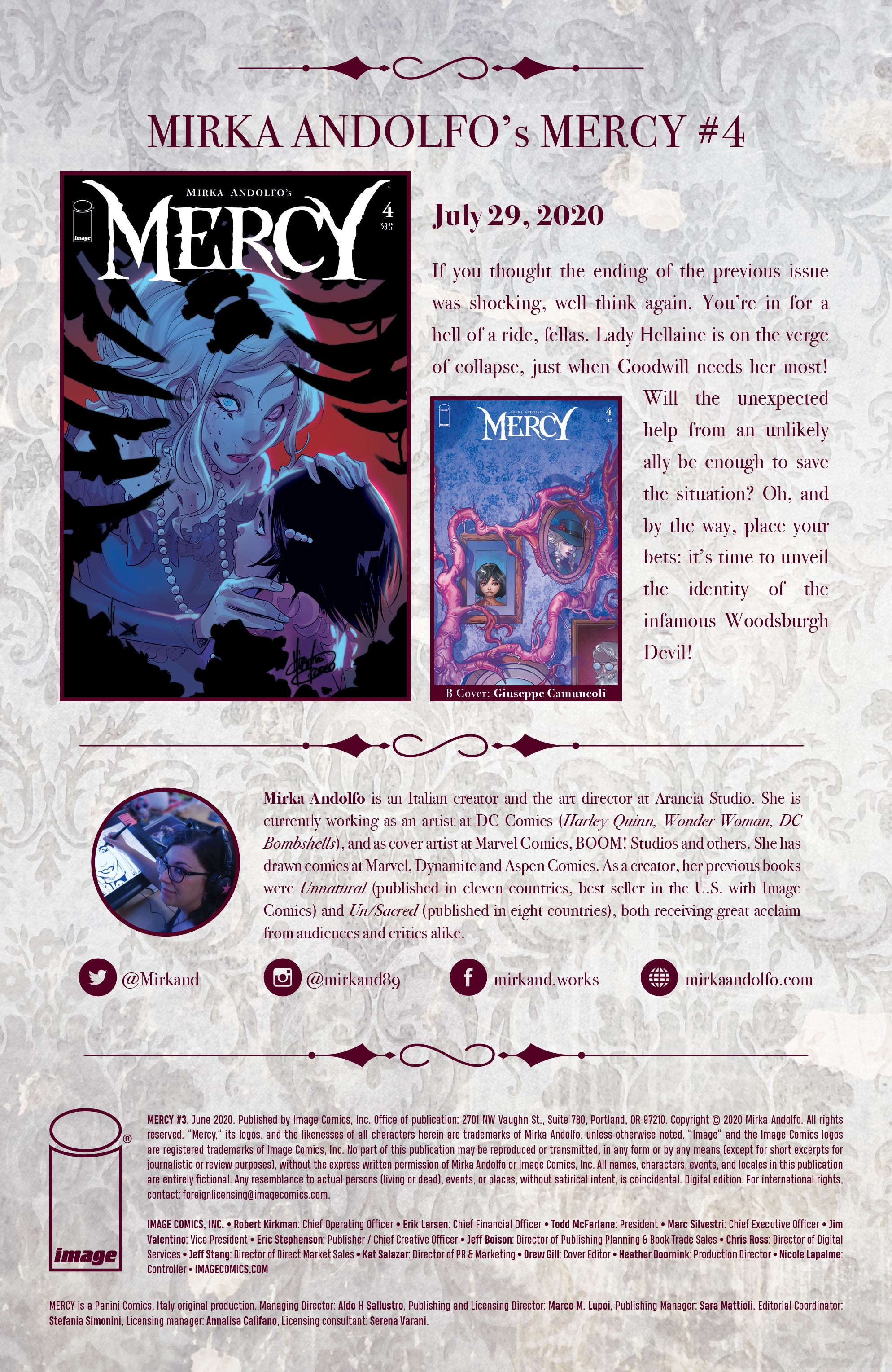 Read online Mirka Andolfo's Mercy comic -  Issue #3 - 30