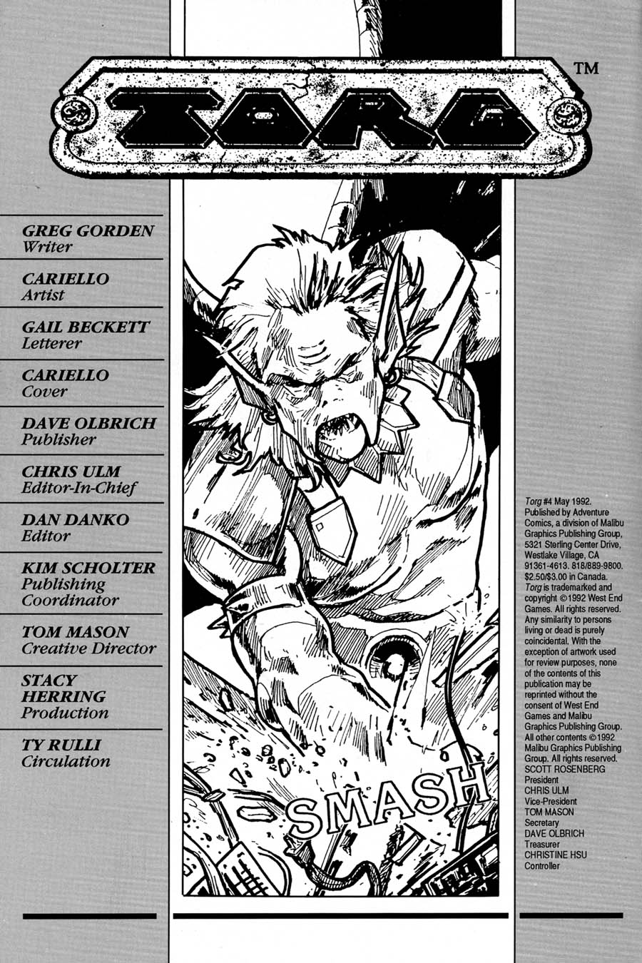 Read online Torg comic -  Issue #4 - 2