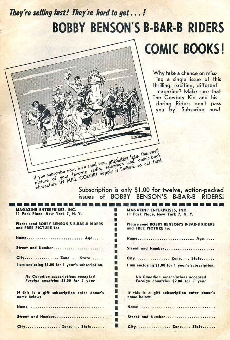 Read online Bobby Benson's B-Bar-B Riders comic -  Issue #3 - 33
