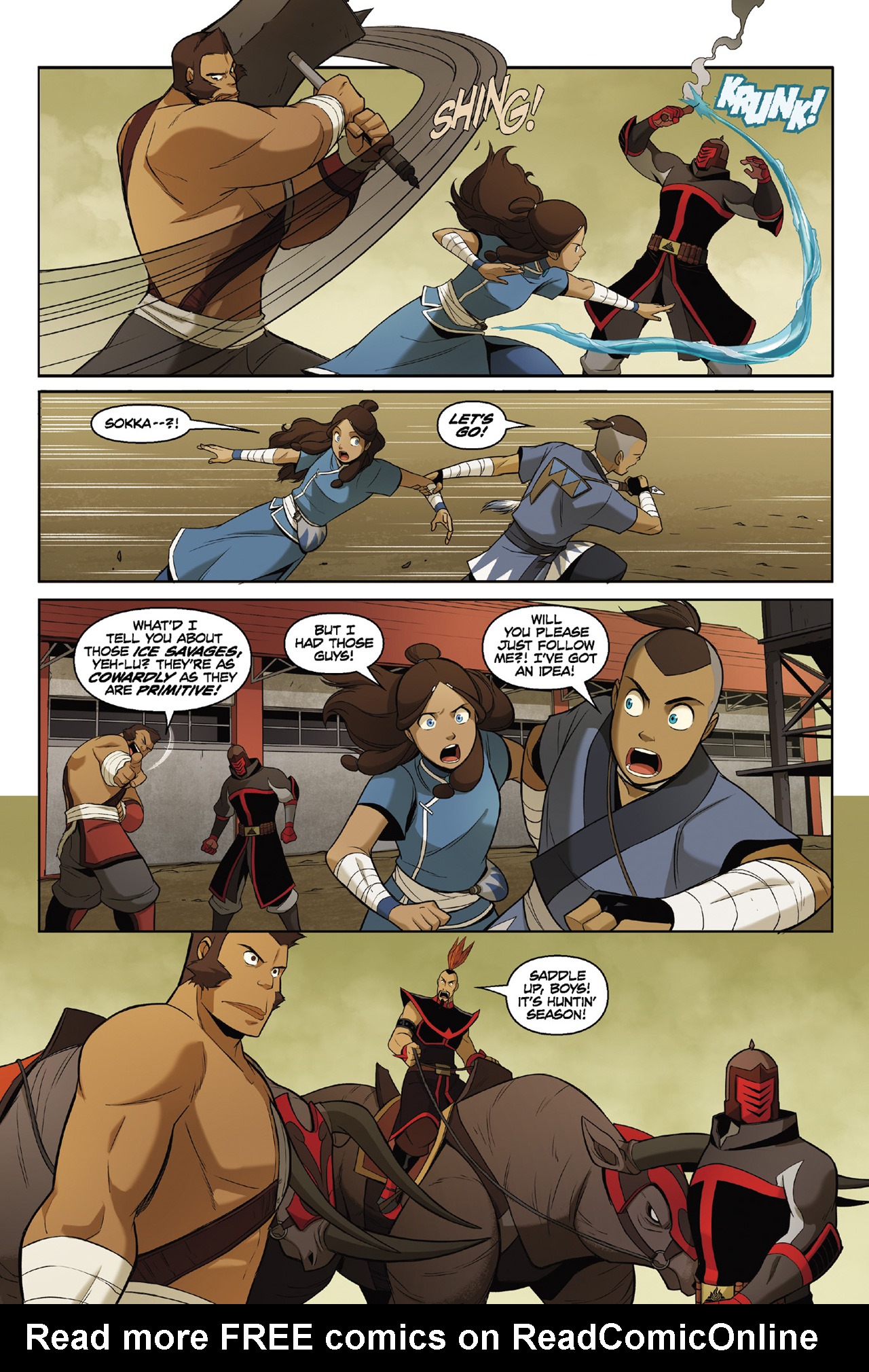 Read online Nickelodeon Avatar: The Last Airbender - The Rift comic -  Issue # Part 2 - 17