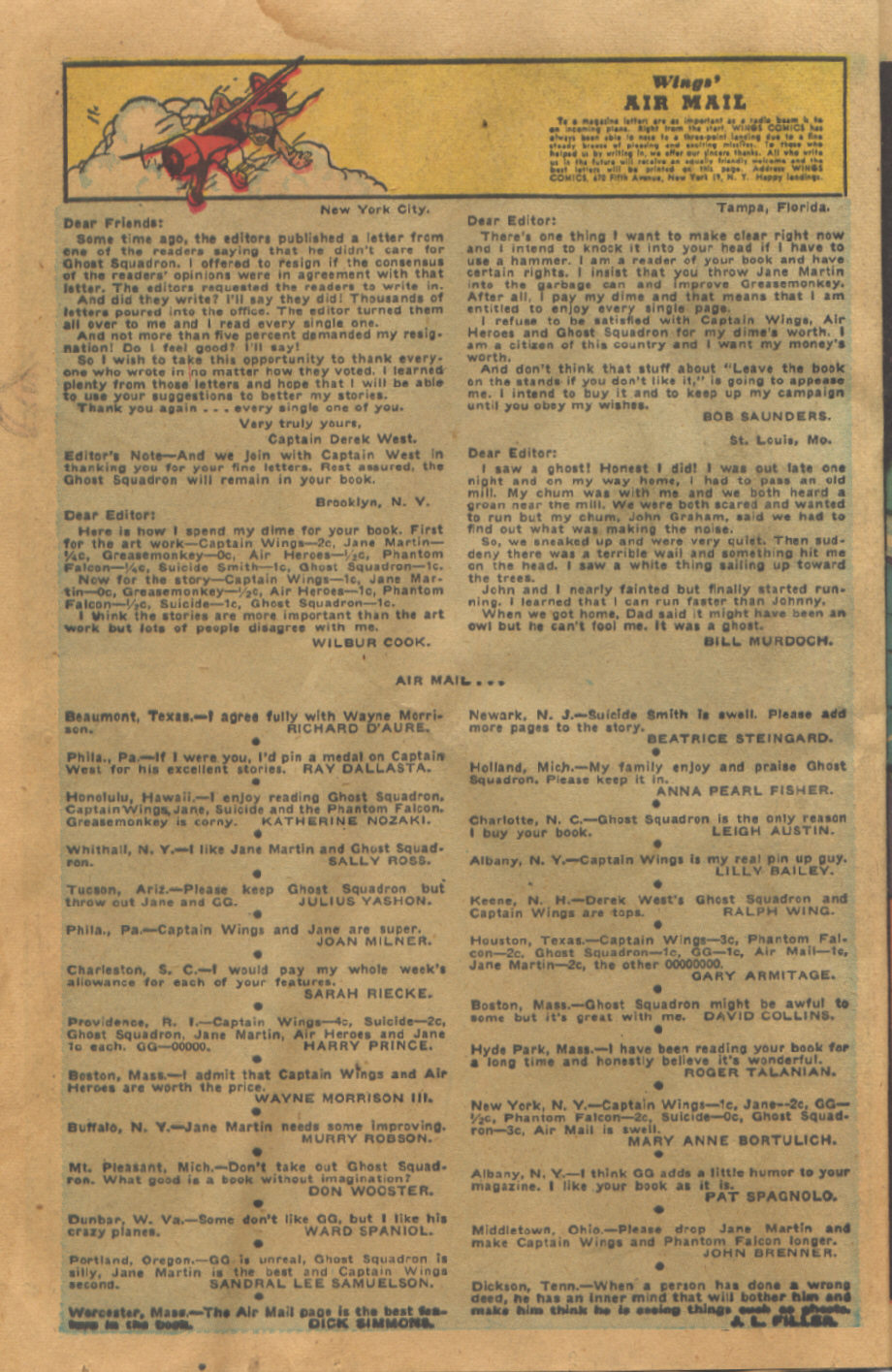 Read online Wings Comics comic -  Issue #84 - 36