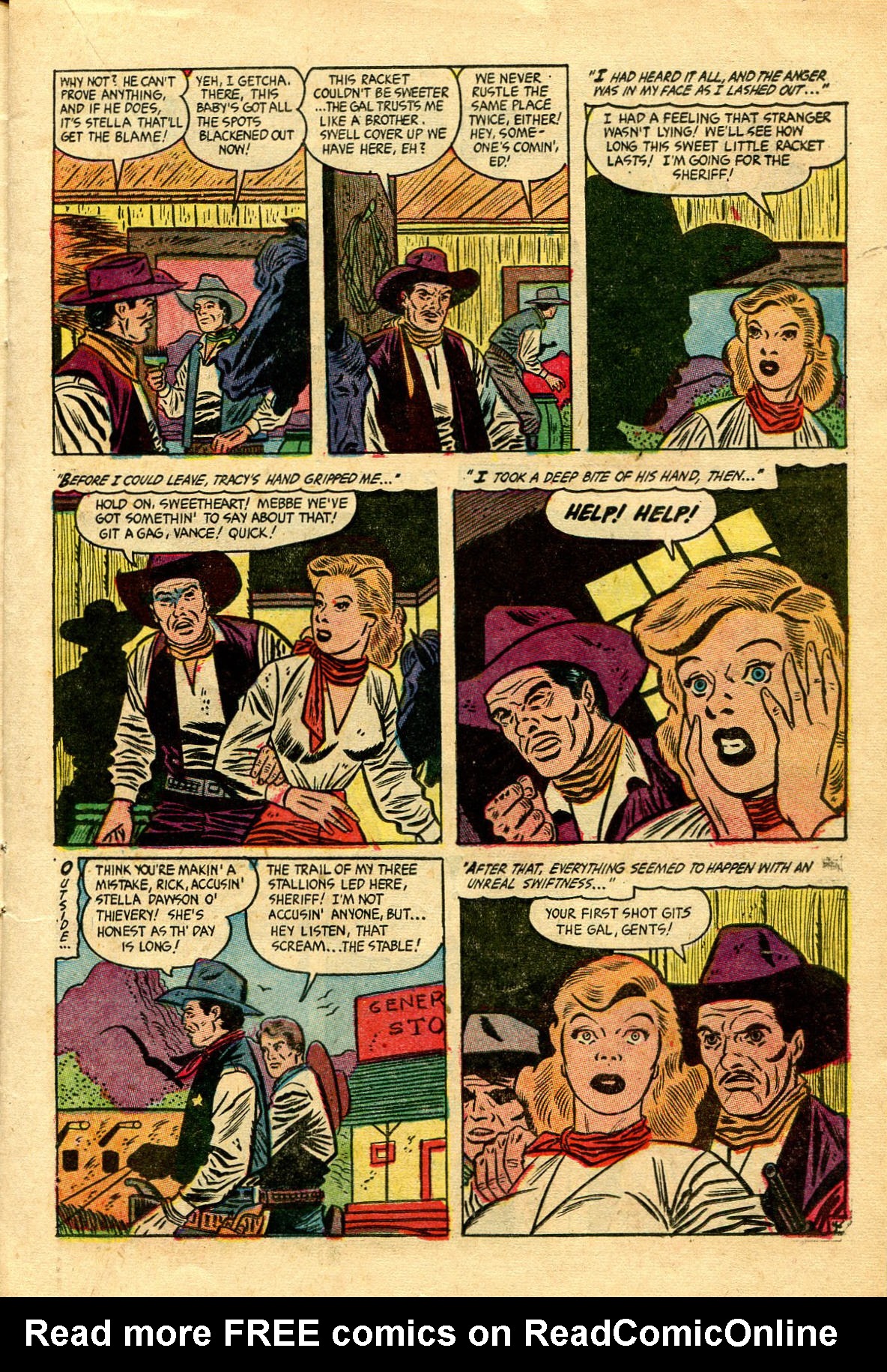 Read online Cowgirl Romances (1950) comic -  Issue #12 - 15