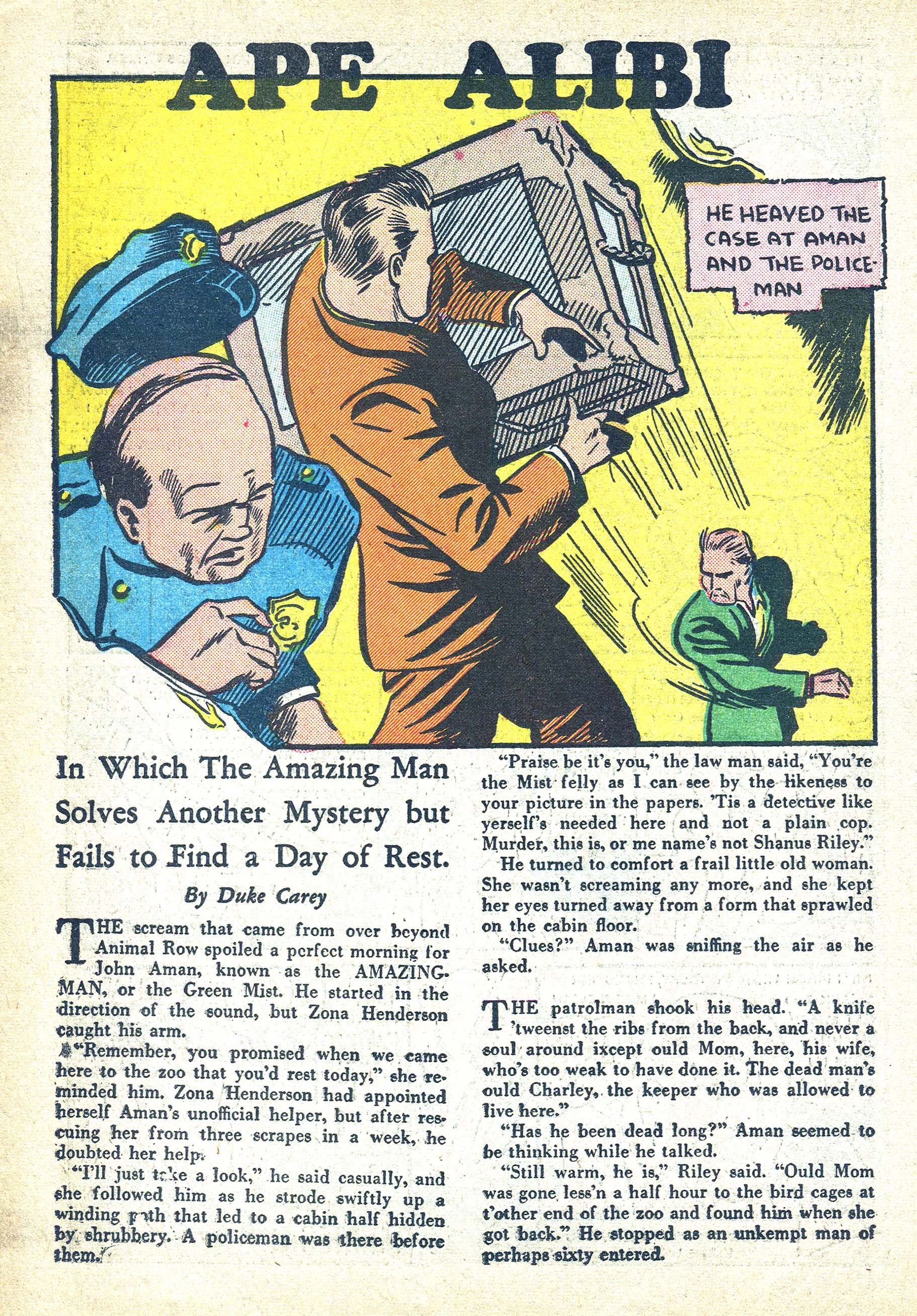 Read online Amazing Man Comics comic -  Issue #13 - 34