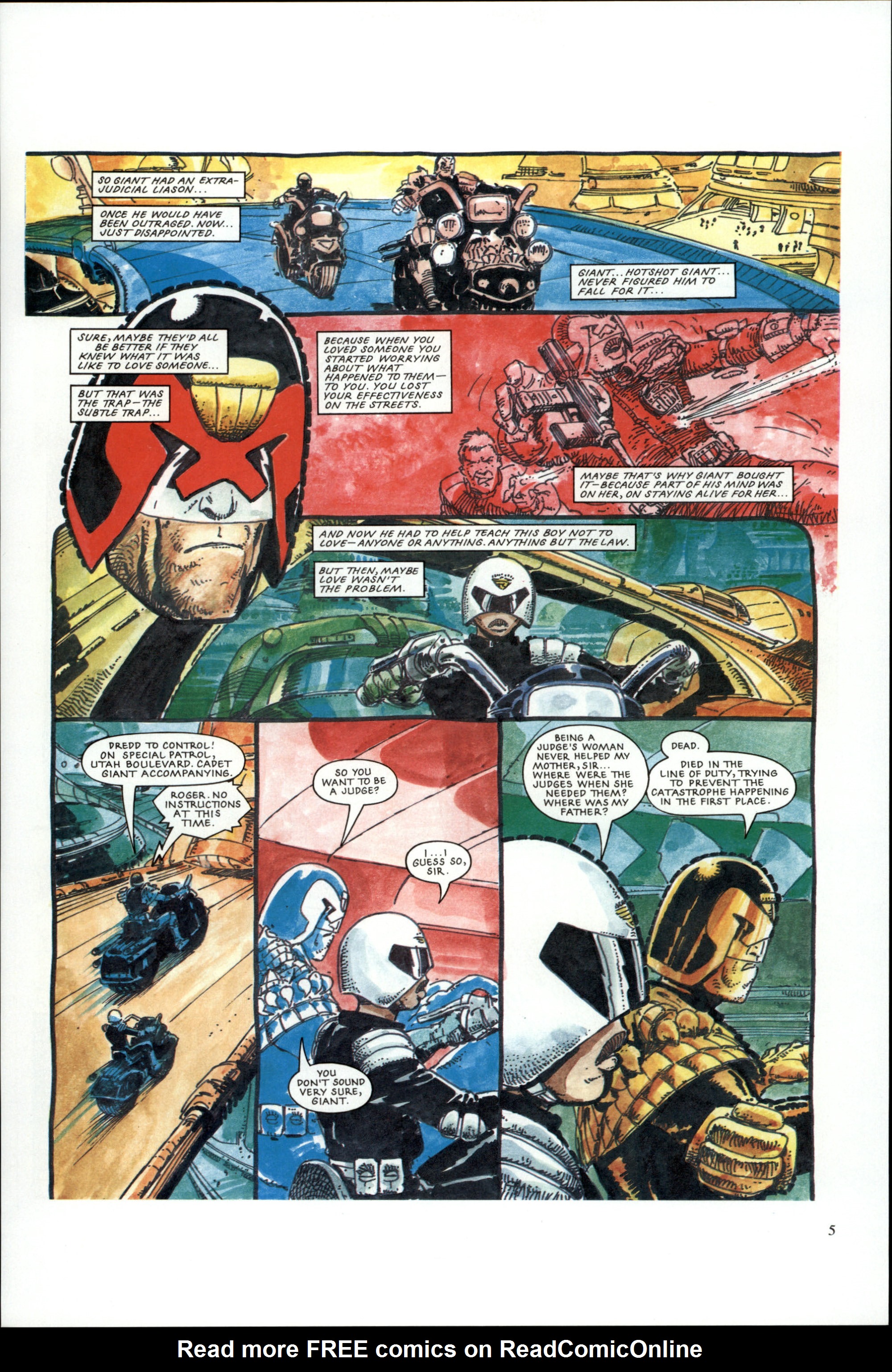 Read online Dredd Rules! comic -  Issue #17 - 7