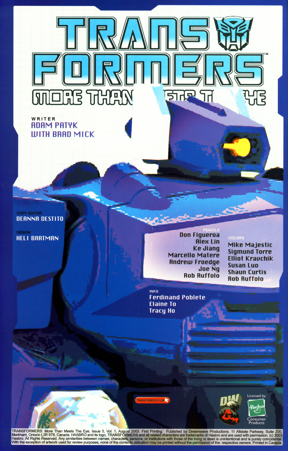 Read online Transformers: More than Meets the Eye comic -  Issue #5 - 2