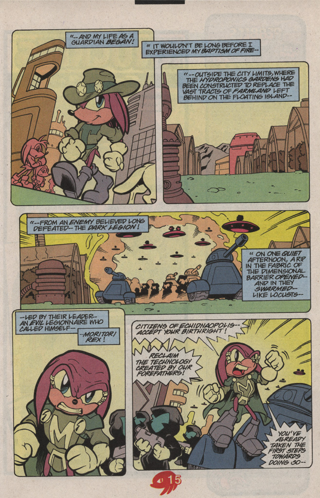 Read online Knuckles the Echidna comic -  Issue #17 - 23