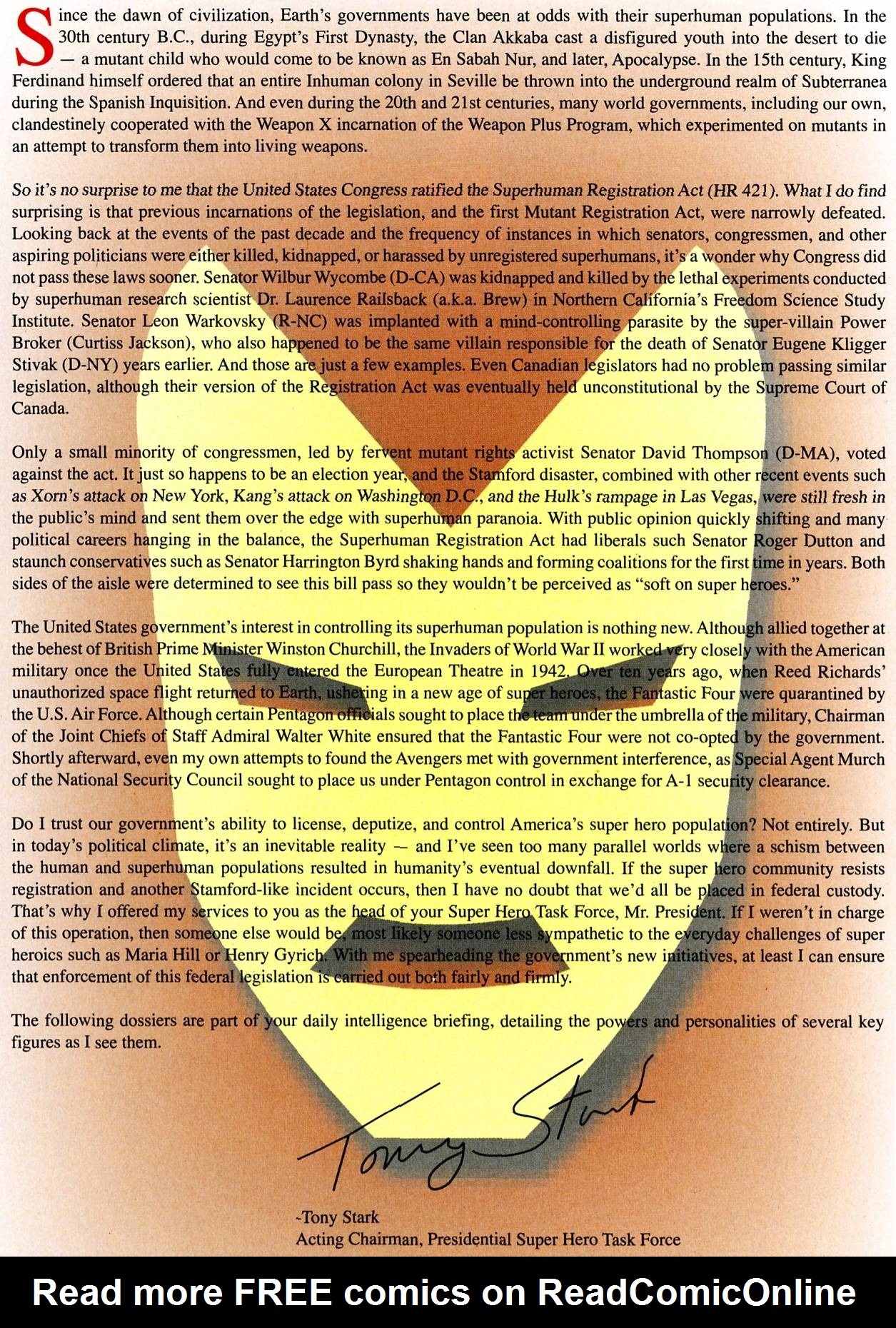 Read online Civil War Files comic -  Issue # Full - 3