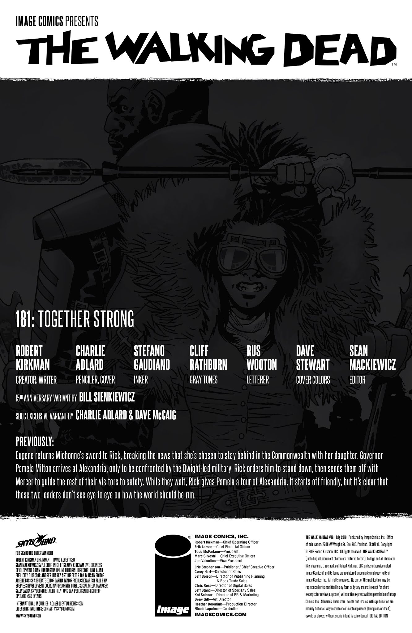 Read online The Walking Dead comic -  Issue #181 - 2