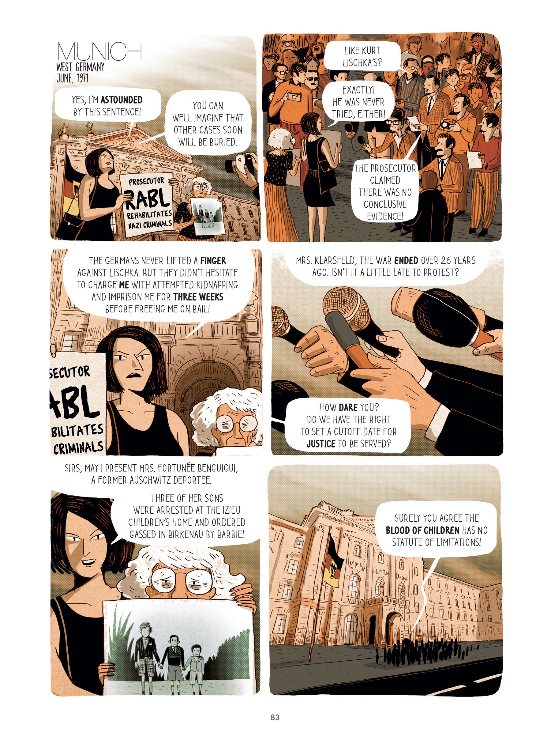 Read online For Justice: The Serge & Beate Klarsfeld Story comic -  Issue # TPB (Part 1) - 83