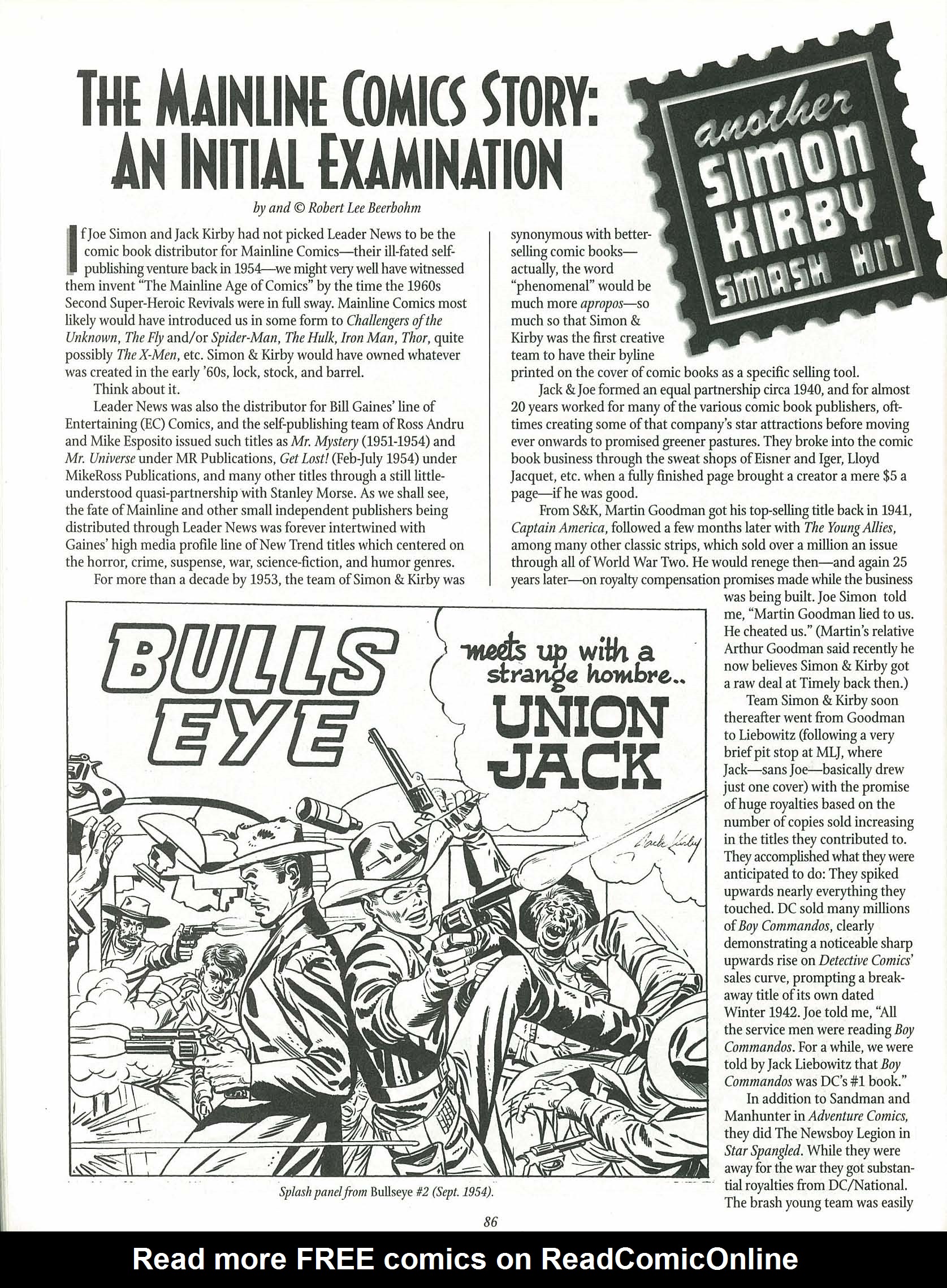 Read online The Jack Kirby Collector comic -  Issue #25 - 85