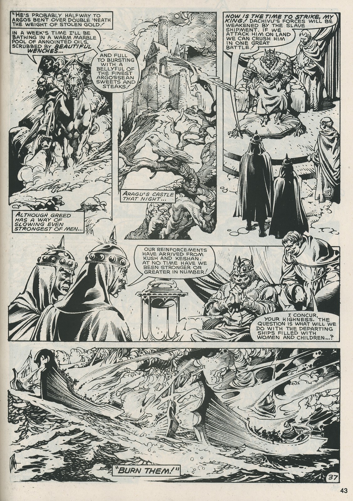 Read online The Savage Sword Of Conan comic -  Issue #121 - 43