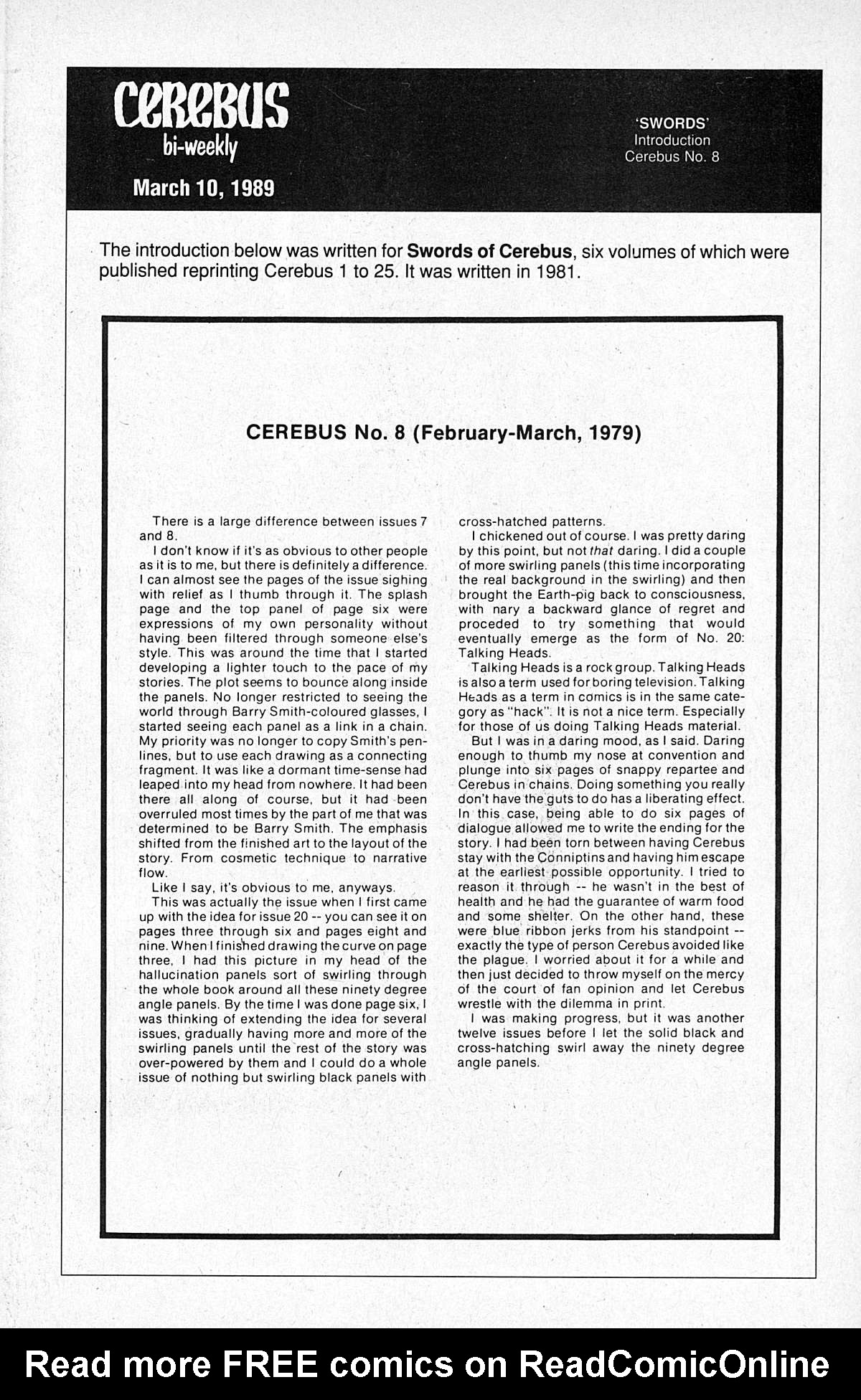 Cerebus Issue #8 #8 - English 3