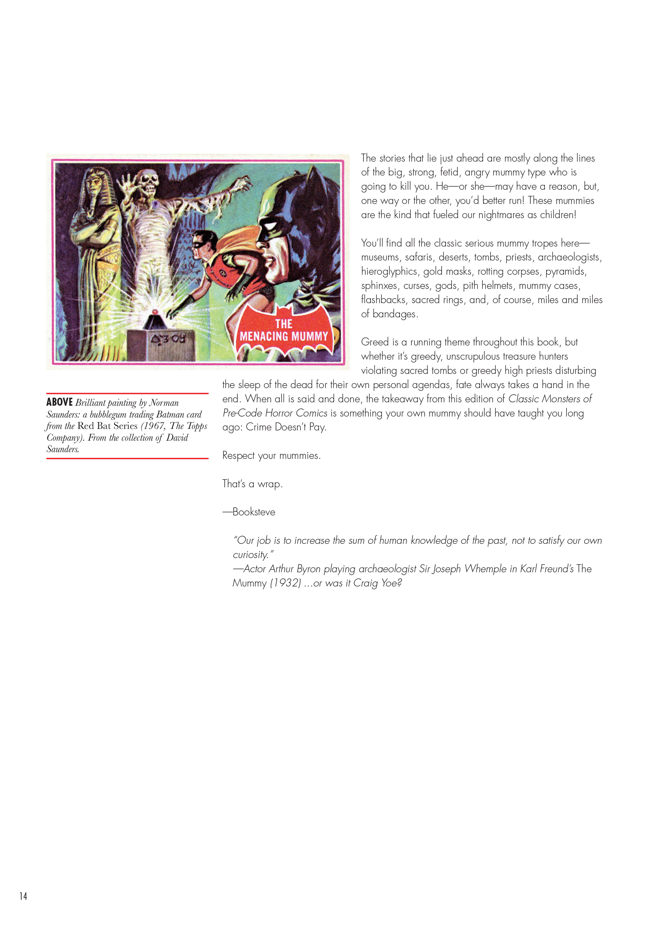 Read online Classic Monsters of Pre-Code Horror Comics: Mummies comic -  Issue # TPB - 14