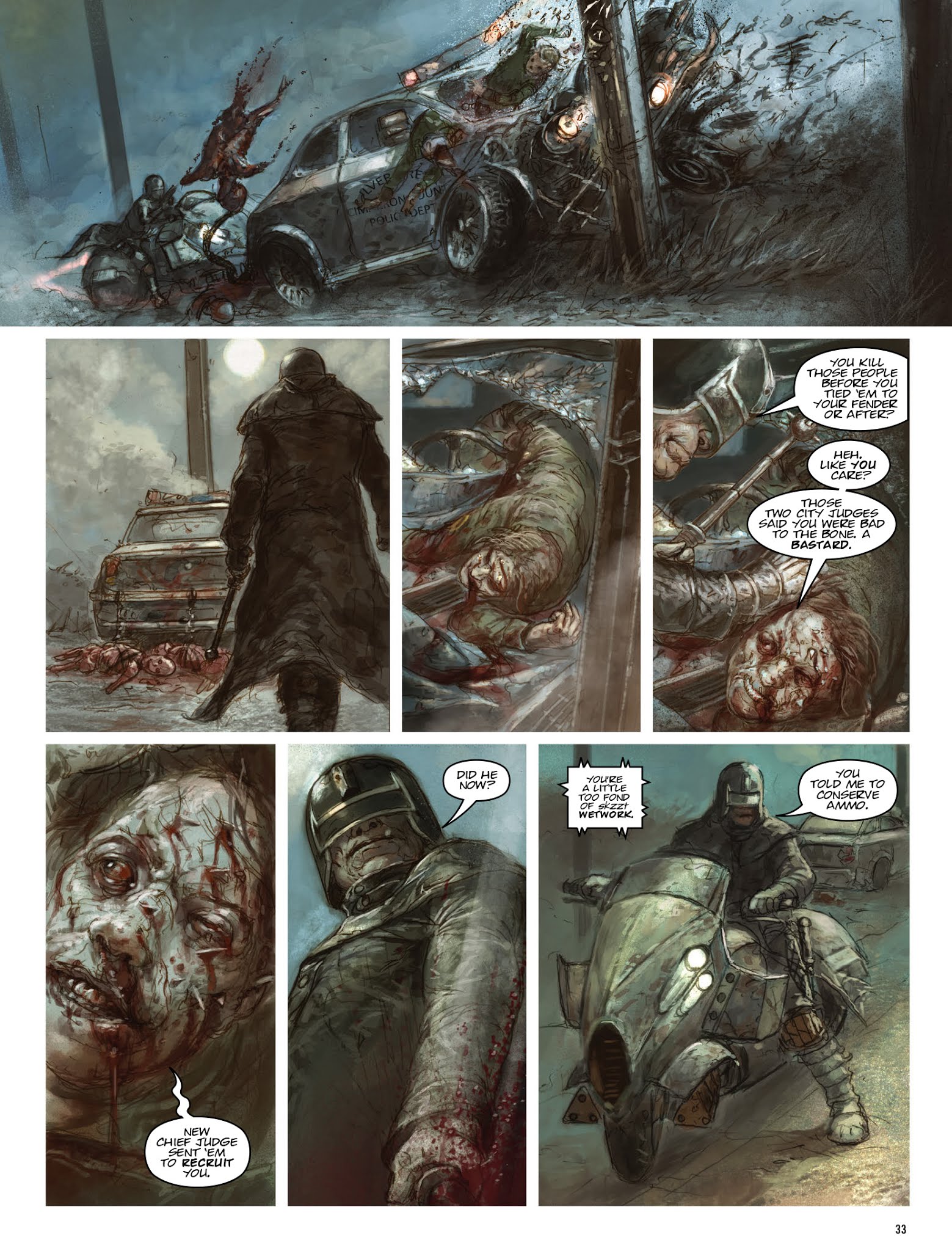 Read online The Dark Judges: The Fall of Deadworld comic -  Issue # TPB - 34