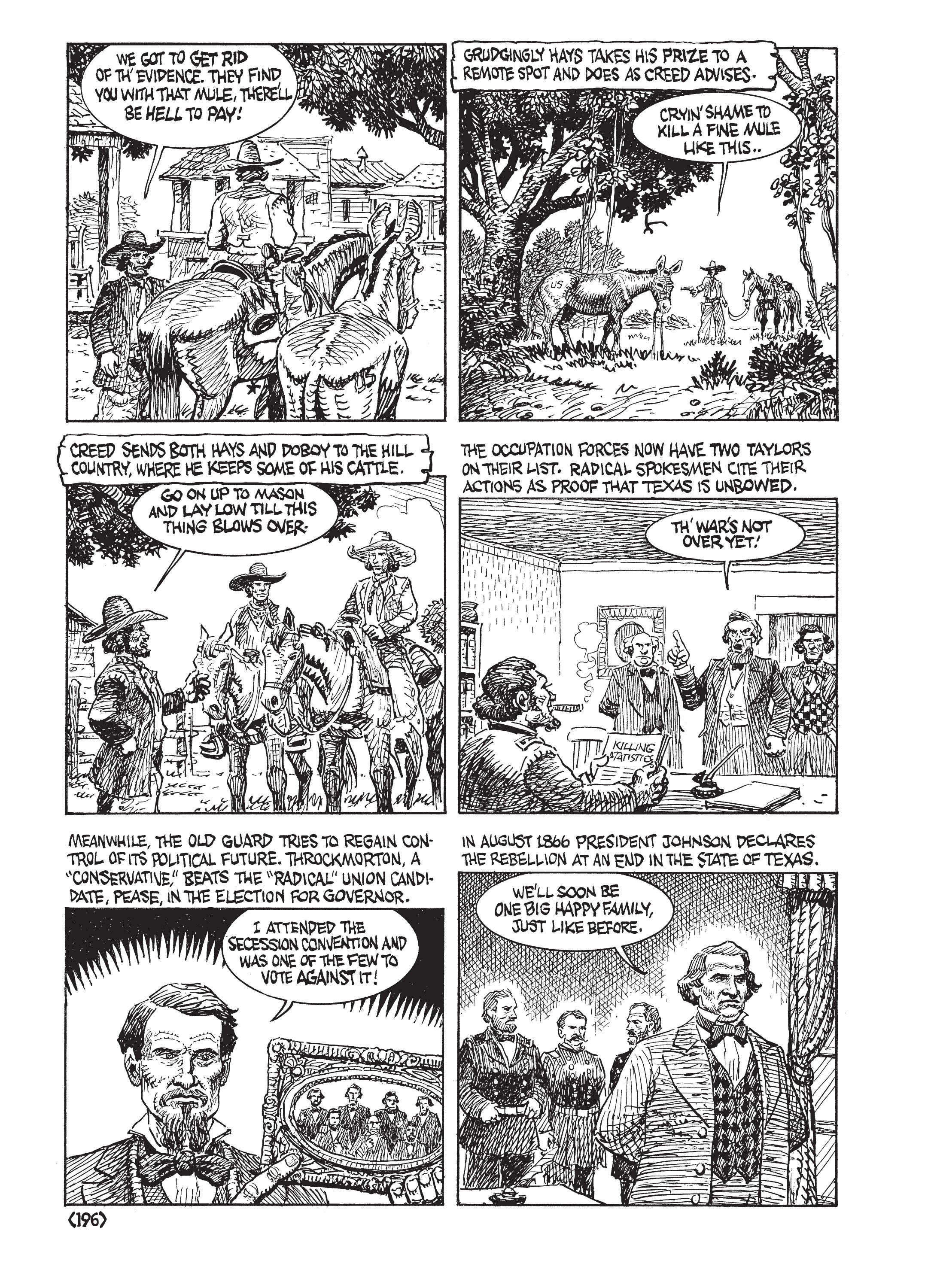 Read online Jack Jackson's American History: Los Tejanos and Lost Cause comic -  Issue # TPB (Part 2) - 95