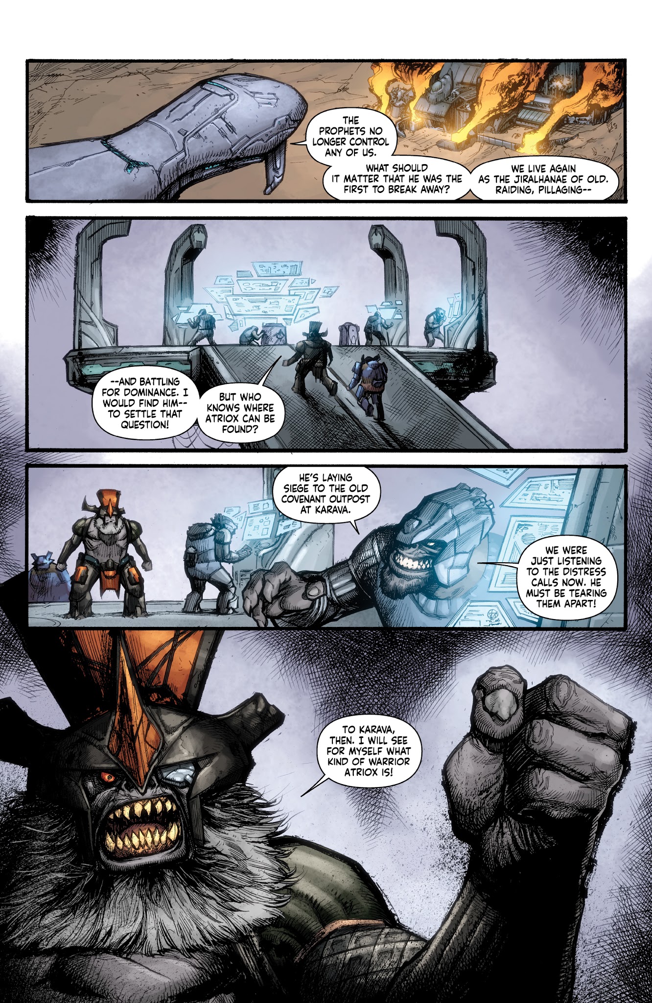 Read online Halo: Rise of Atriox comic -  Issue #5 - 8