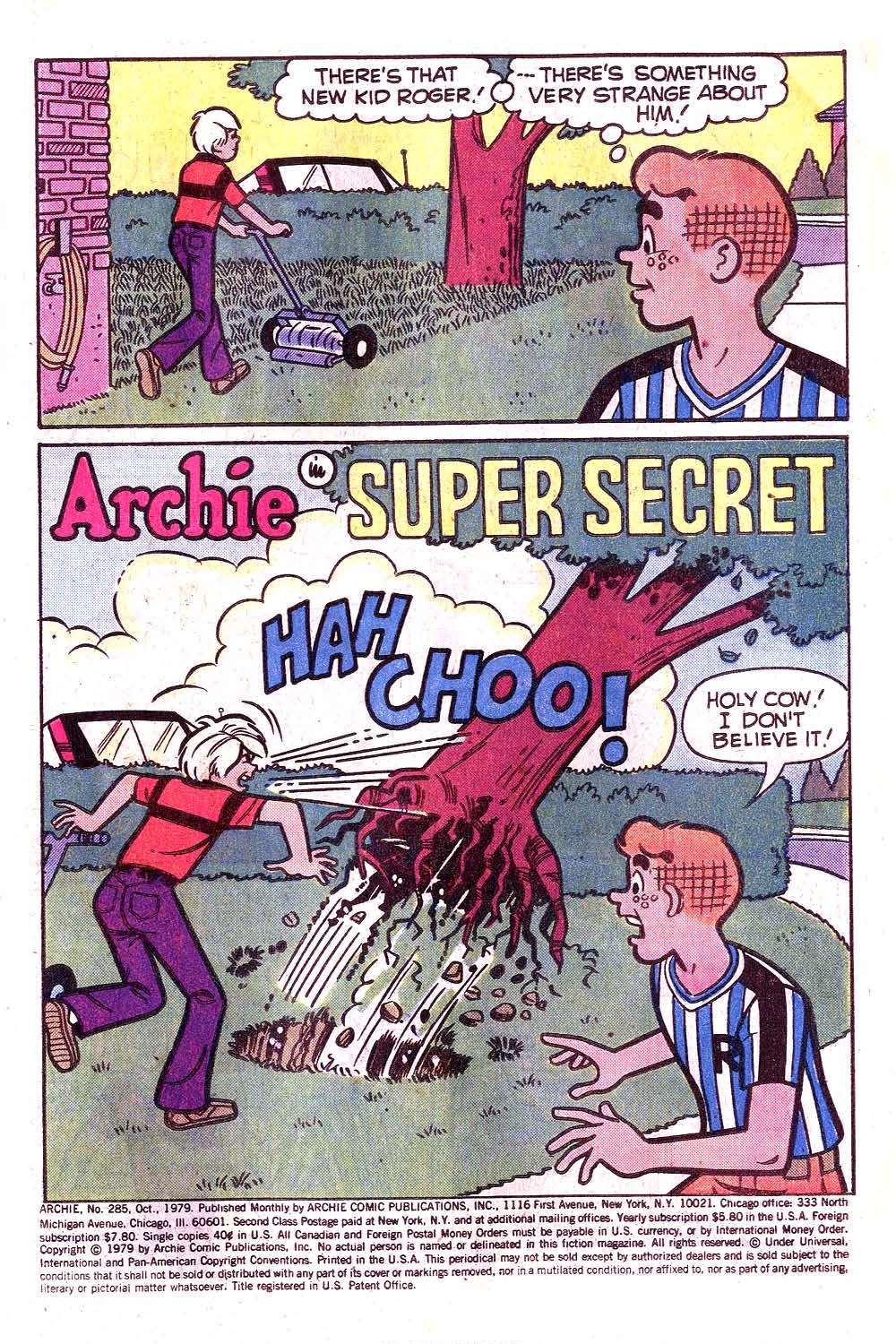 Read online Archie (1960) comic -  Issue #285 - 3