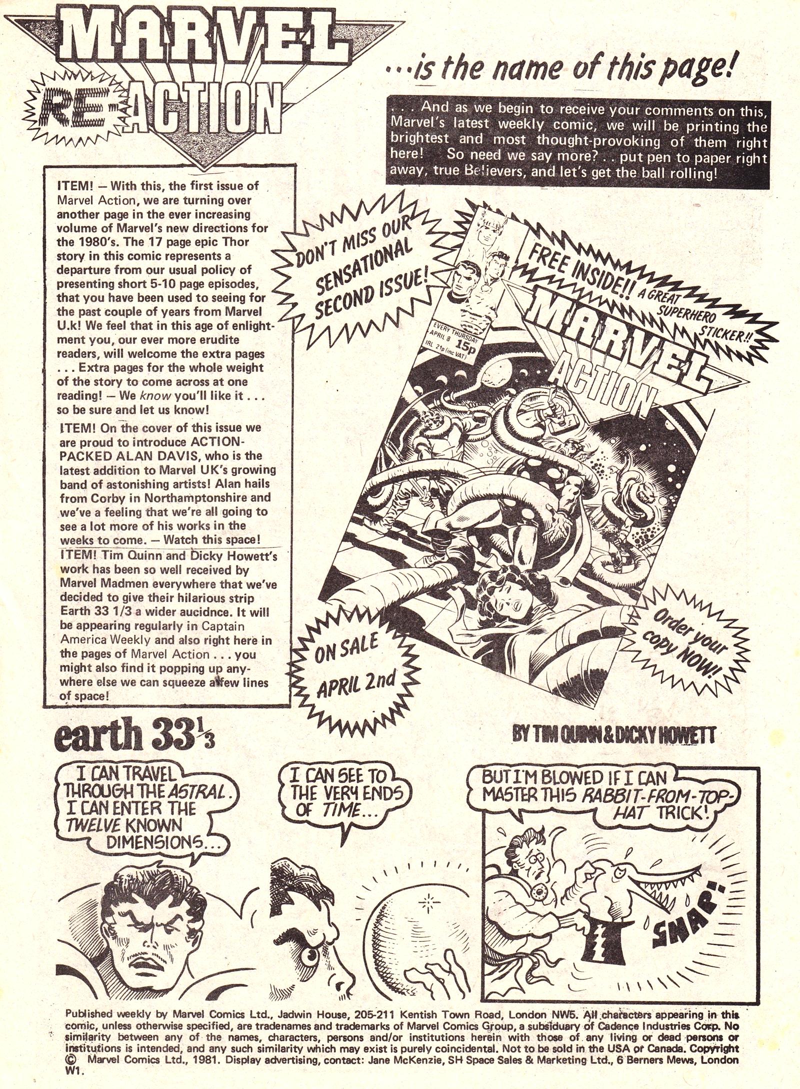 Read online Marvel Action comic -  Issue #1 - 2