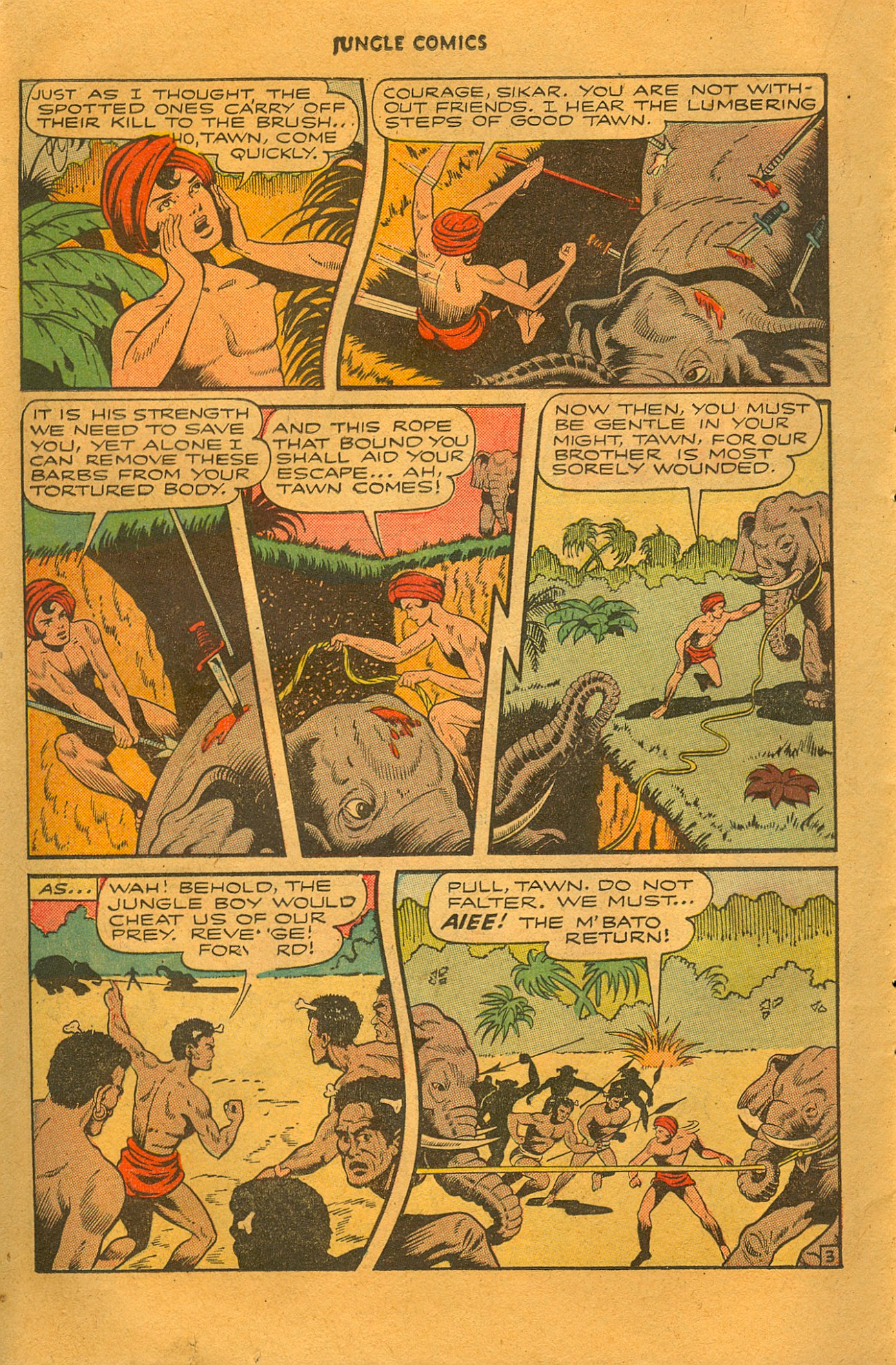 Read online Jungle Comics comic -  Issue #88 - 33