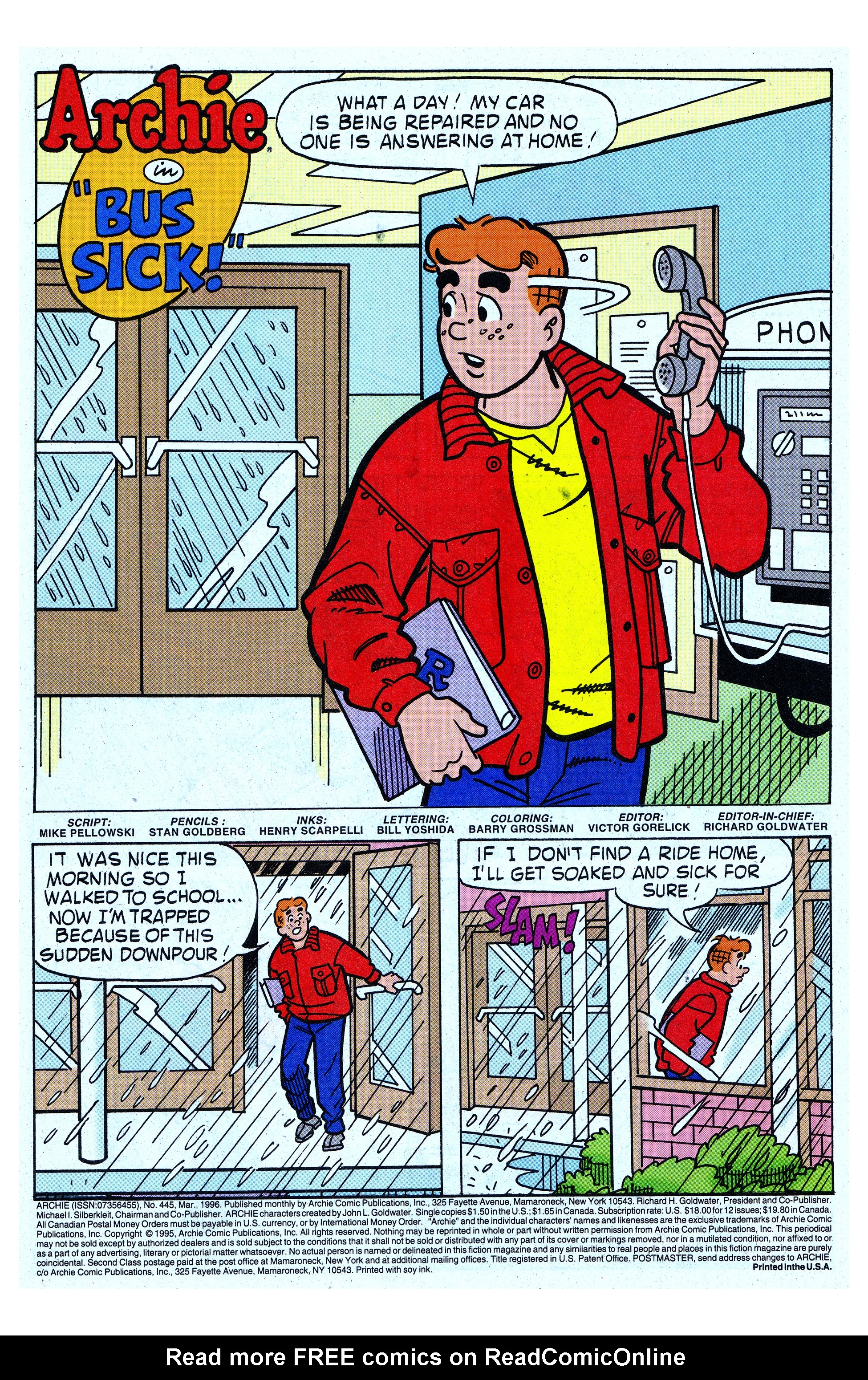 Read online Archie (1960) comic -  Issue #445 - 2