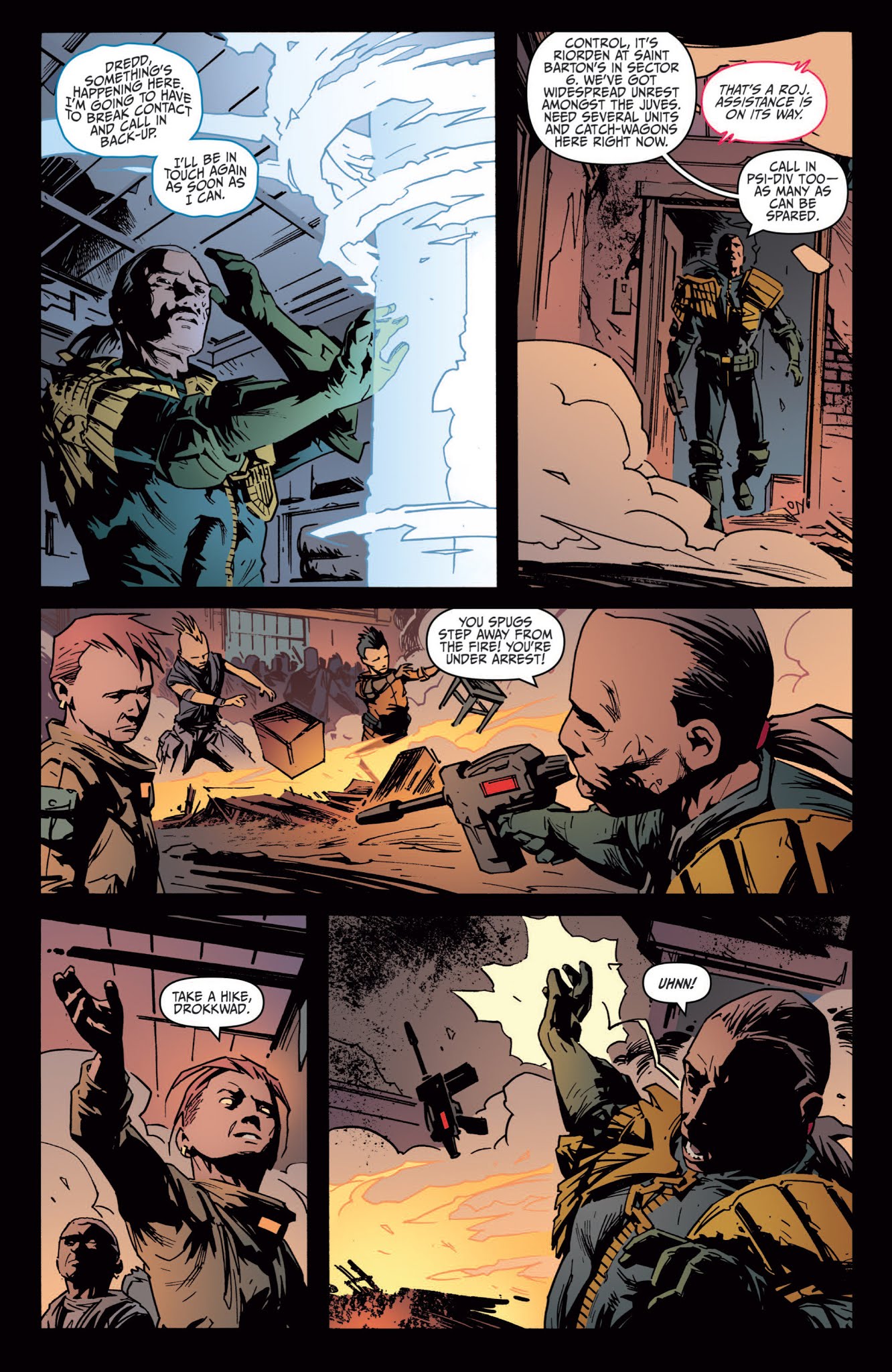 Read online Judge Dredd: Year One comic -  Issue #3 - 7