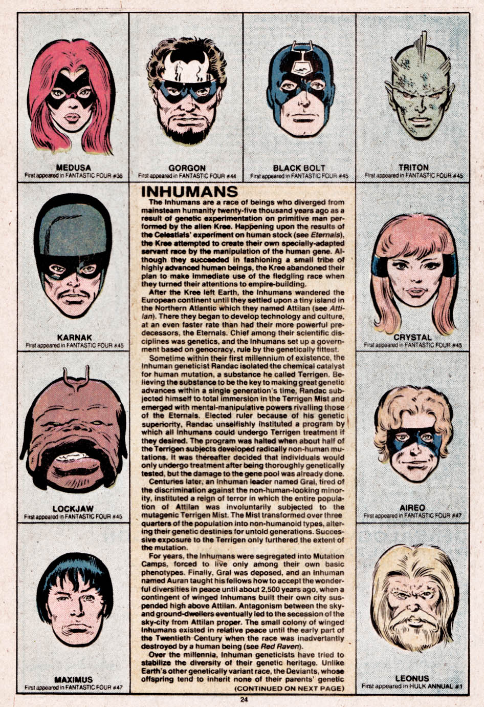 Read online The Official Handbook of the Marvel Universe comic -  Issue #5 - 24