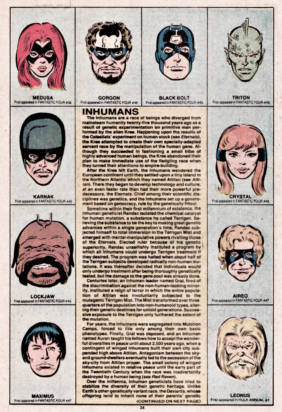 The Official Handbook of the Marvel Universe issue 5 - Page 24