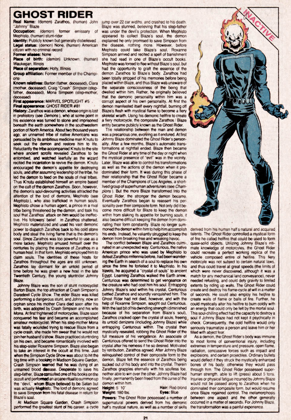 The Official Handbook of the Marvel Universe issue 13 - Page 22