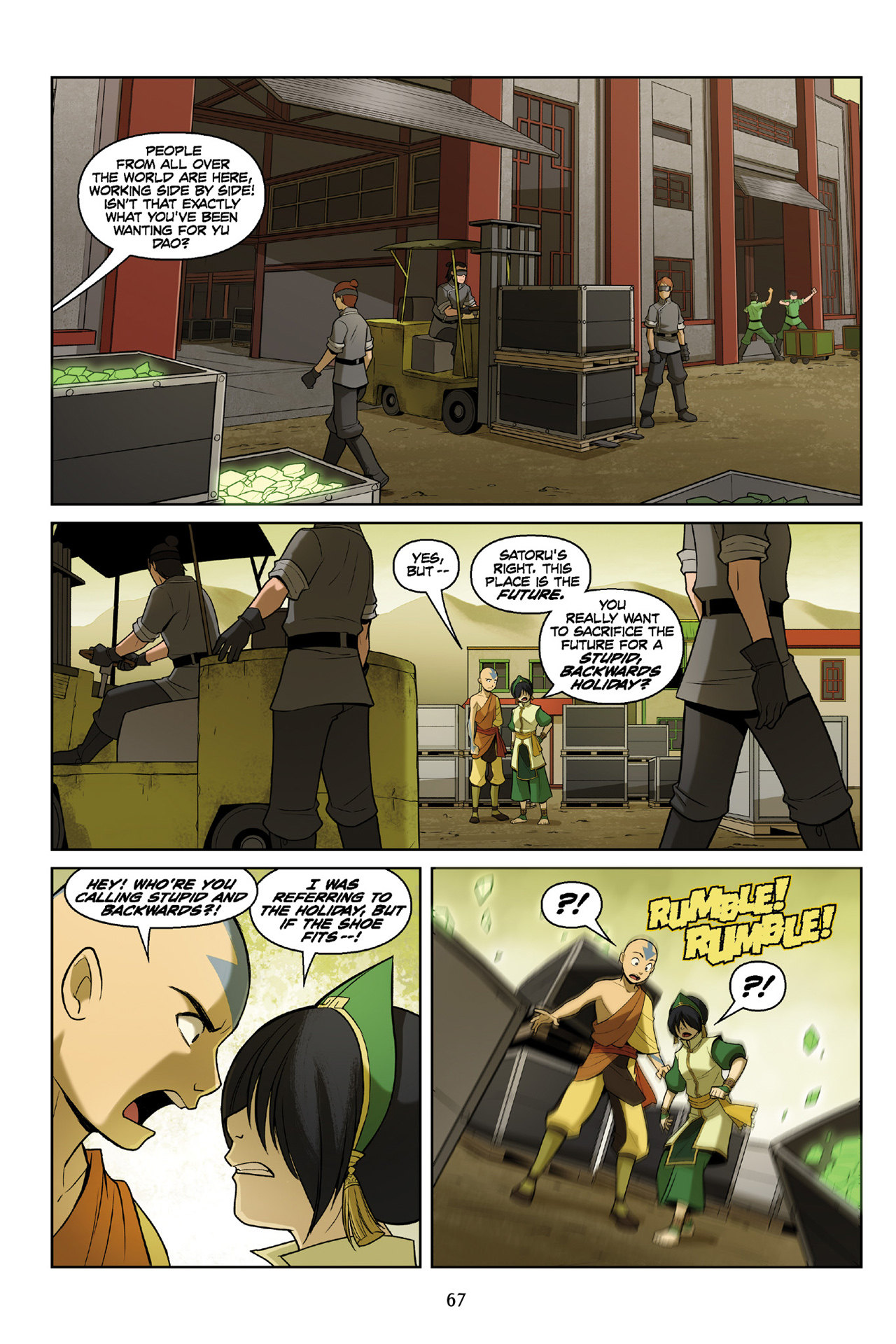 Read online Nickelodeon Avatar: The Last Airbender - The Rift comic -  Issue # Part 1 - 67