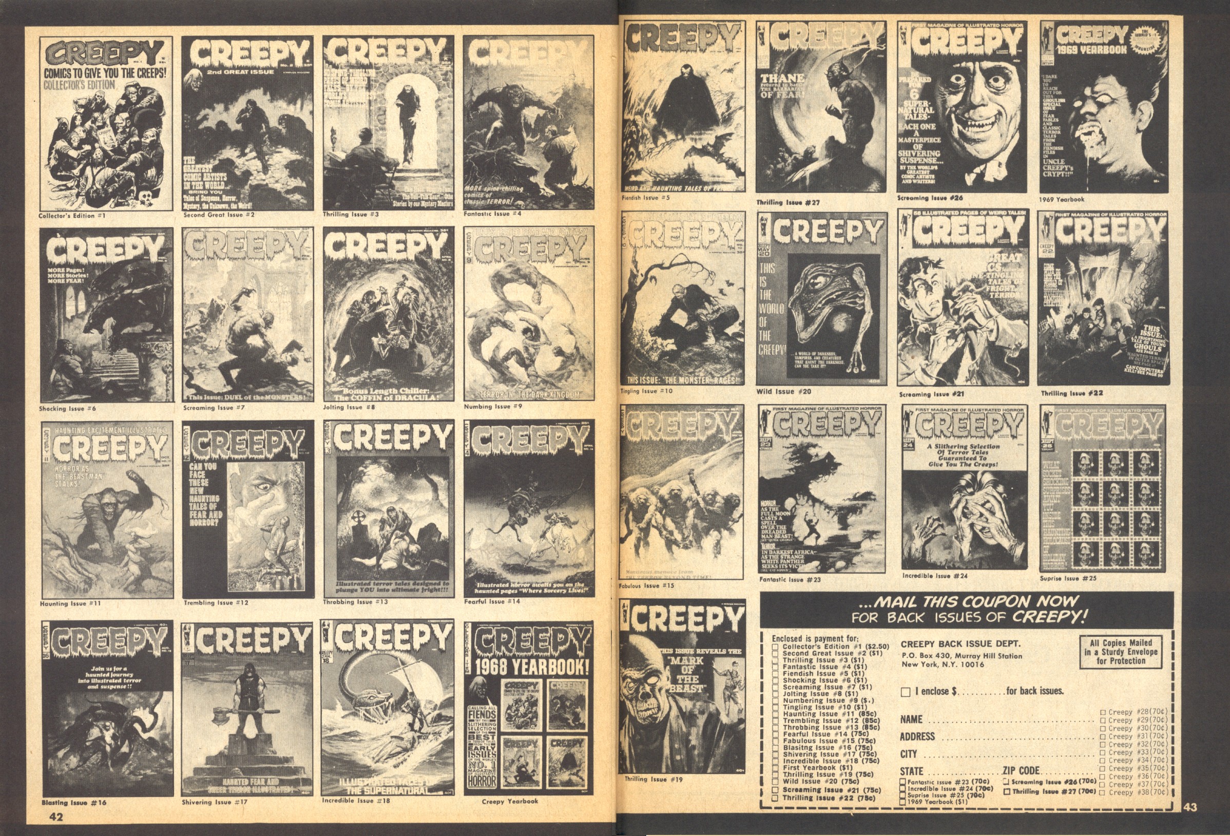 Read online Creepy (1964) comic -  Issue #40 - 42