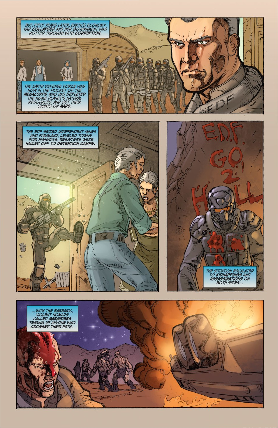 Read online Red Faction: Guerrilla Book #1 ''A Fire On Mars'' comic -  Issue #1 ''A Fire On Mars'' Full - 8